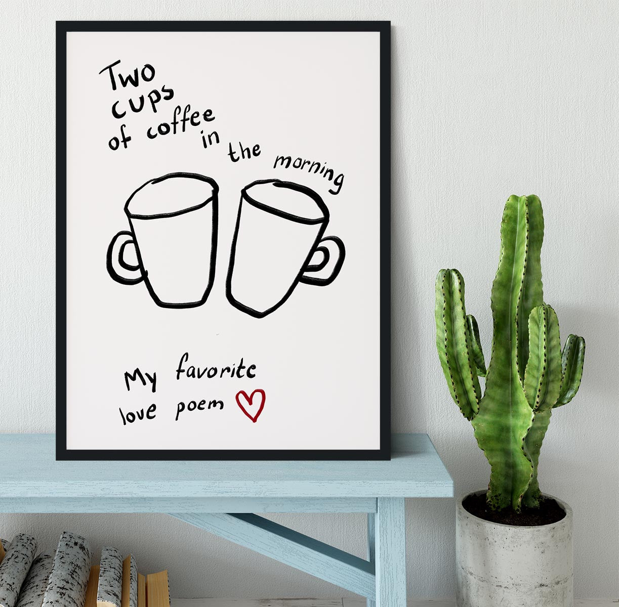 Two Cups Framed Print - Canvas Art Rocks - 2