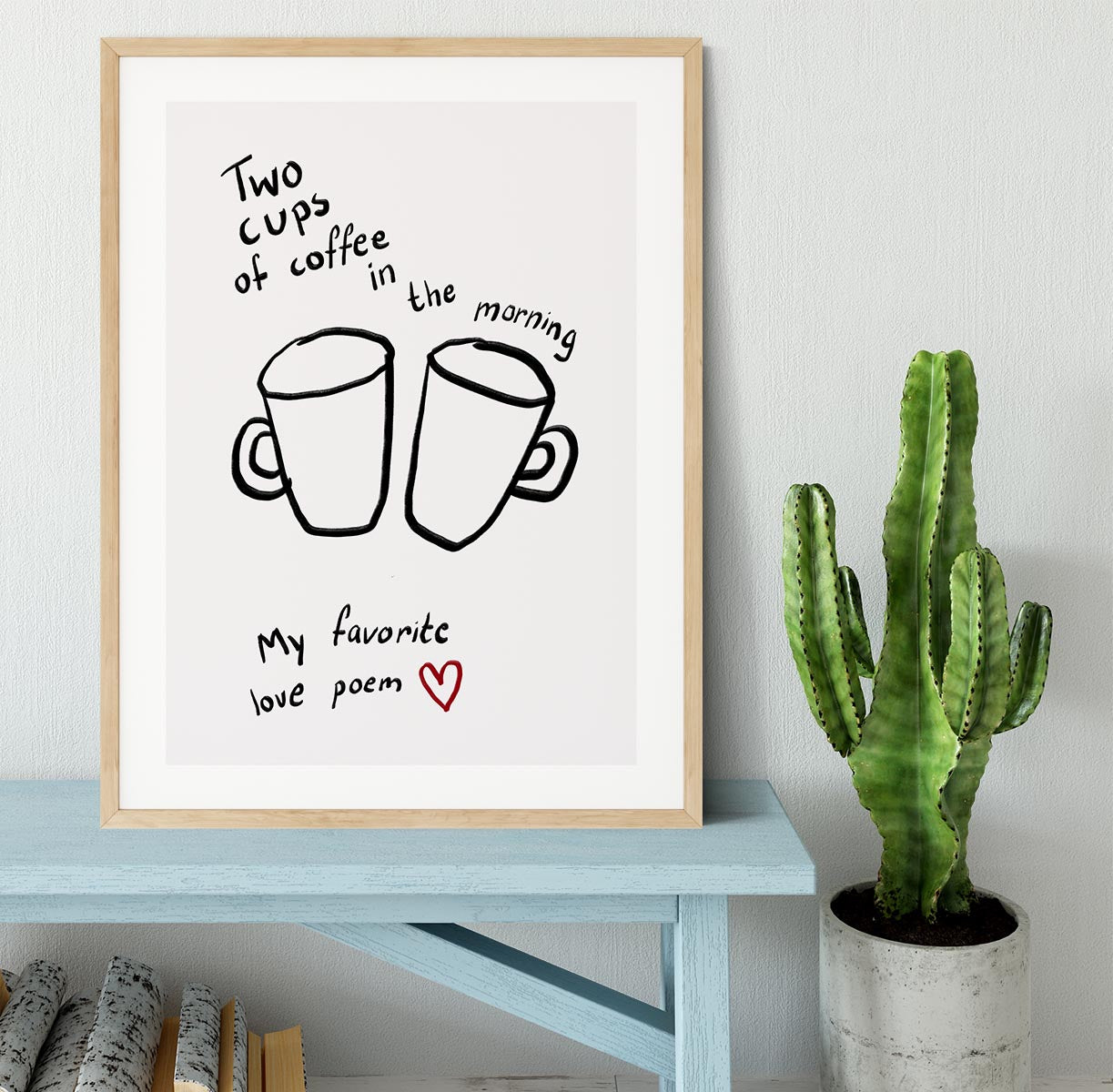 Two Cups Framed Print - Canvas Art Rocks - 3