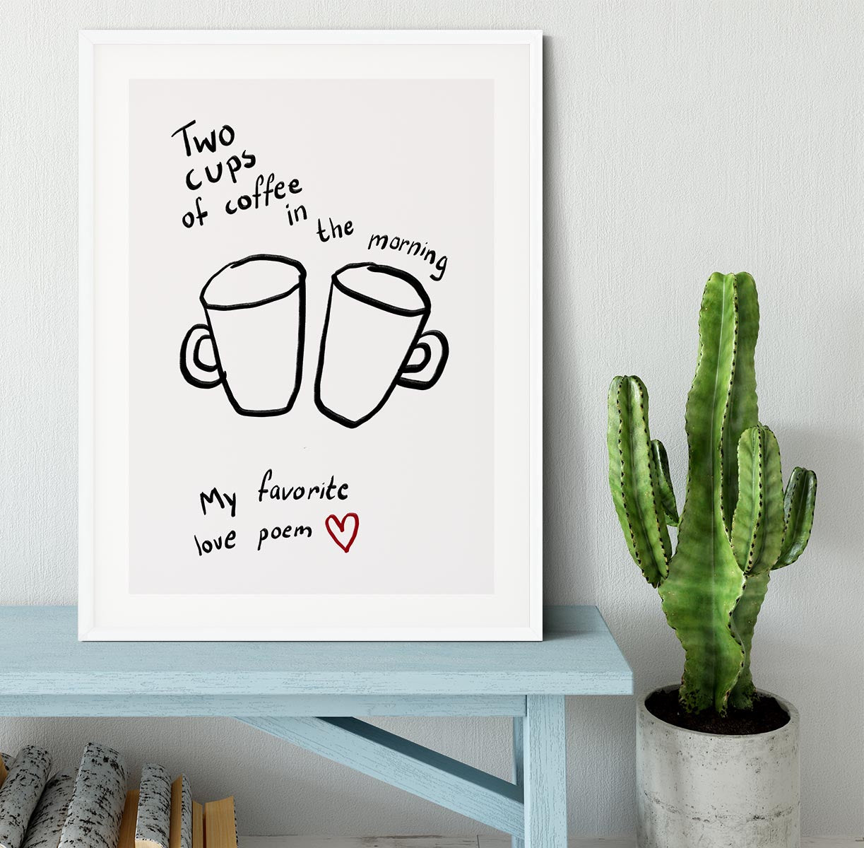 Two Cups Framed Print - Canvas Art Rocks - 5