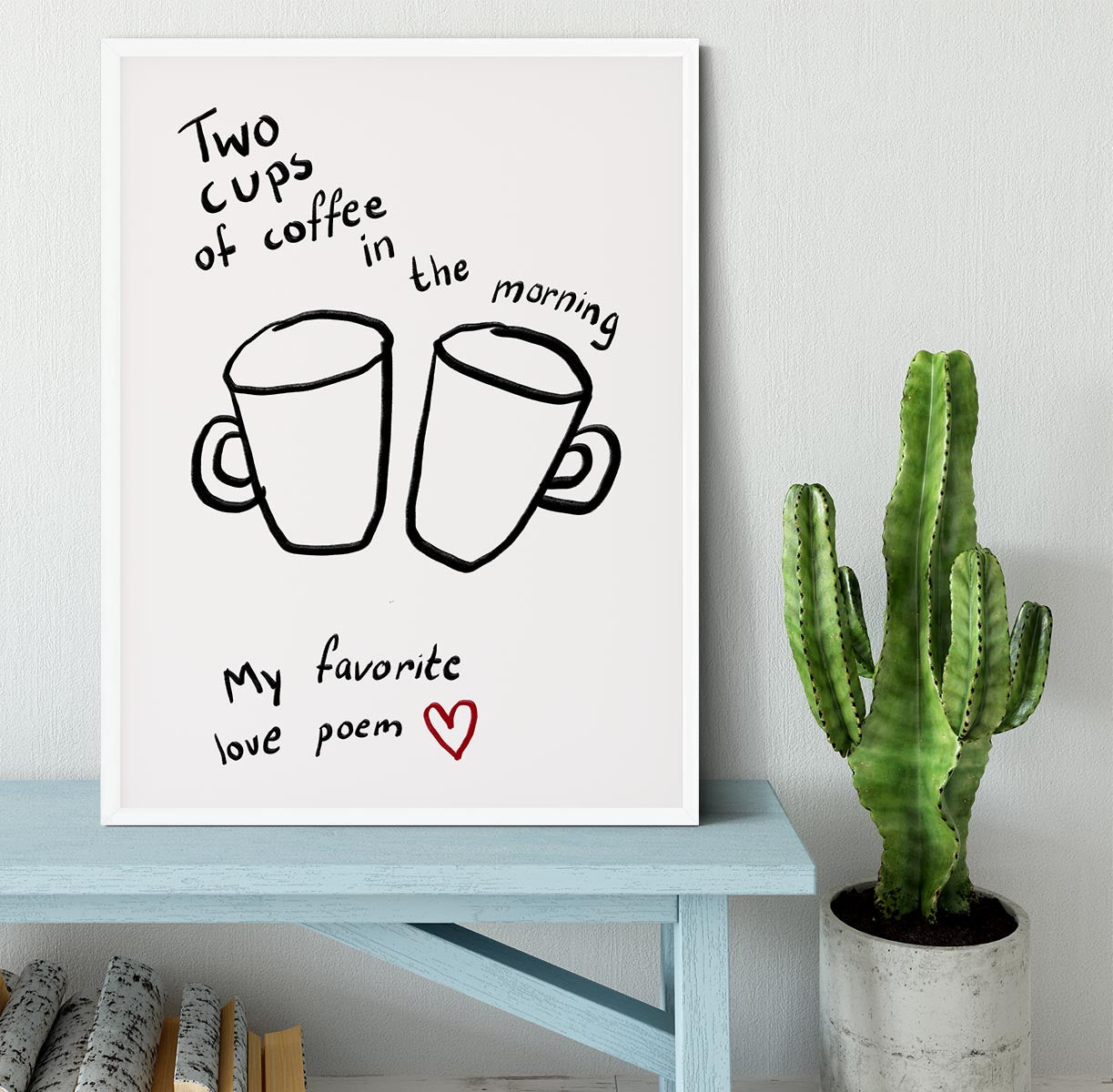 Two Cups Framed Print - Canvas Art Rocks -6