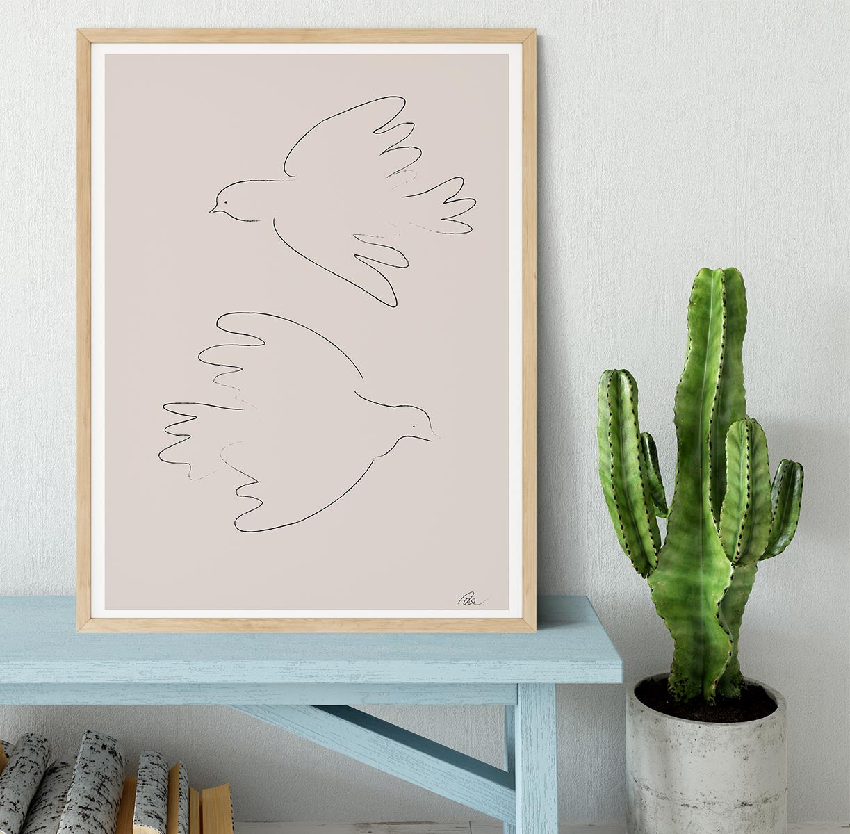 Two Doves Framed Print - 1x - 4