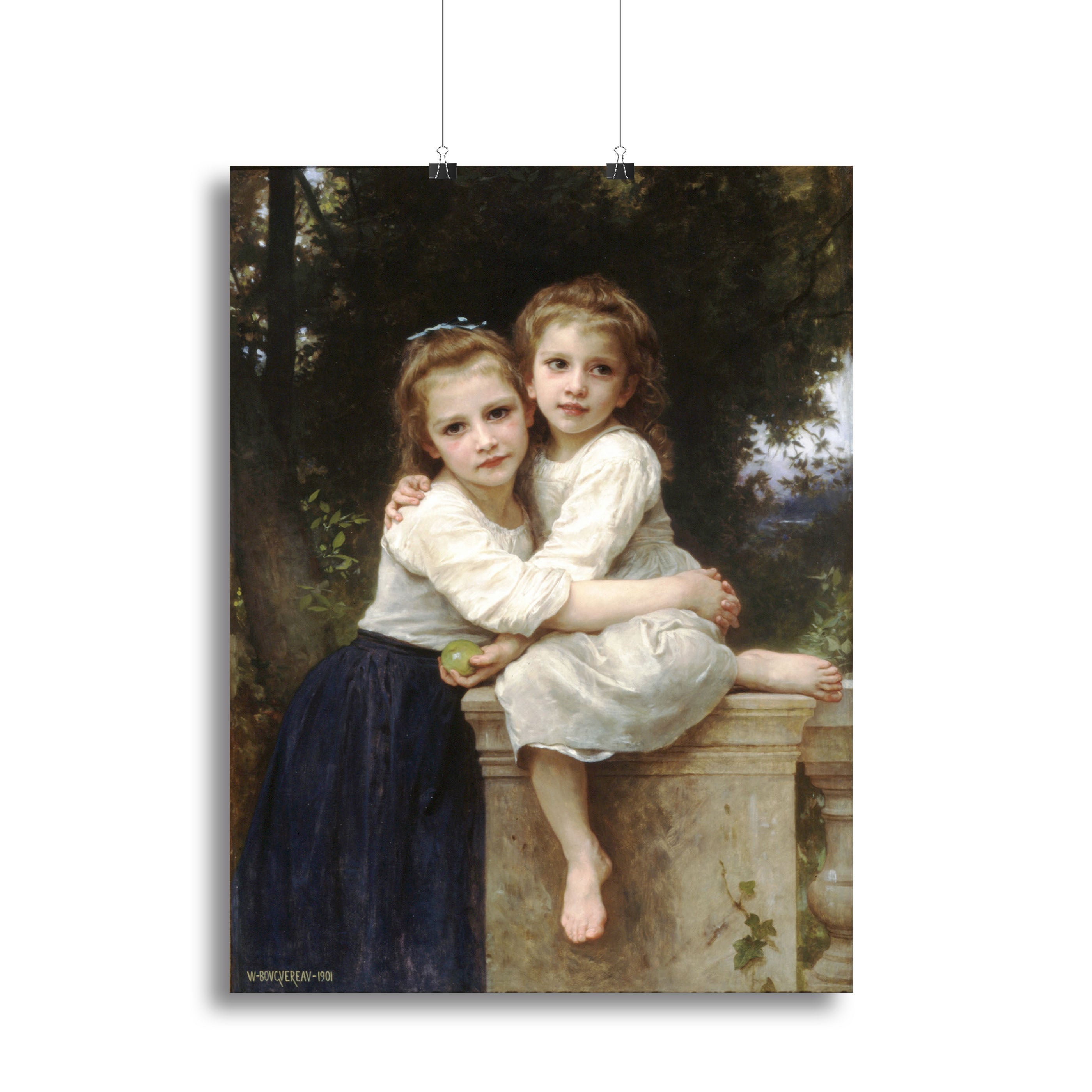 Two Sisters By Bouguereau Poster - Unframed