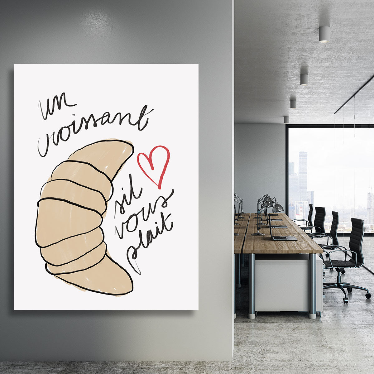 Un Croissant Canvas Print or Poster - Canvas Art Rocks - 3