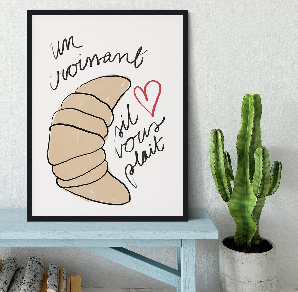 Un Croissant Framed Print - Canvas Art Rocks - 2