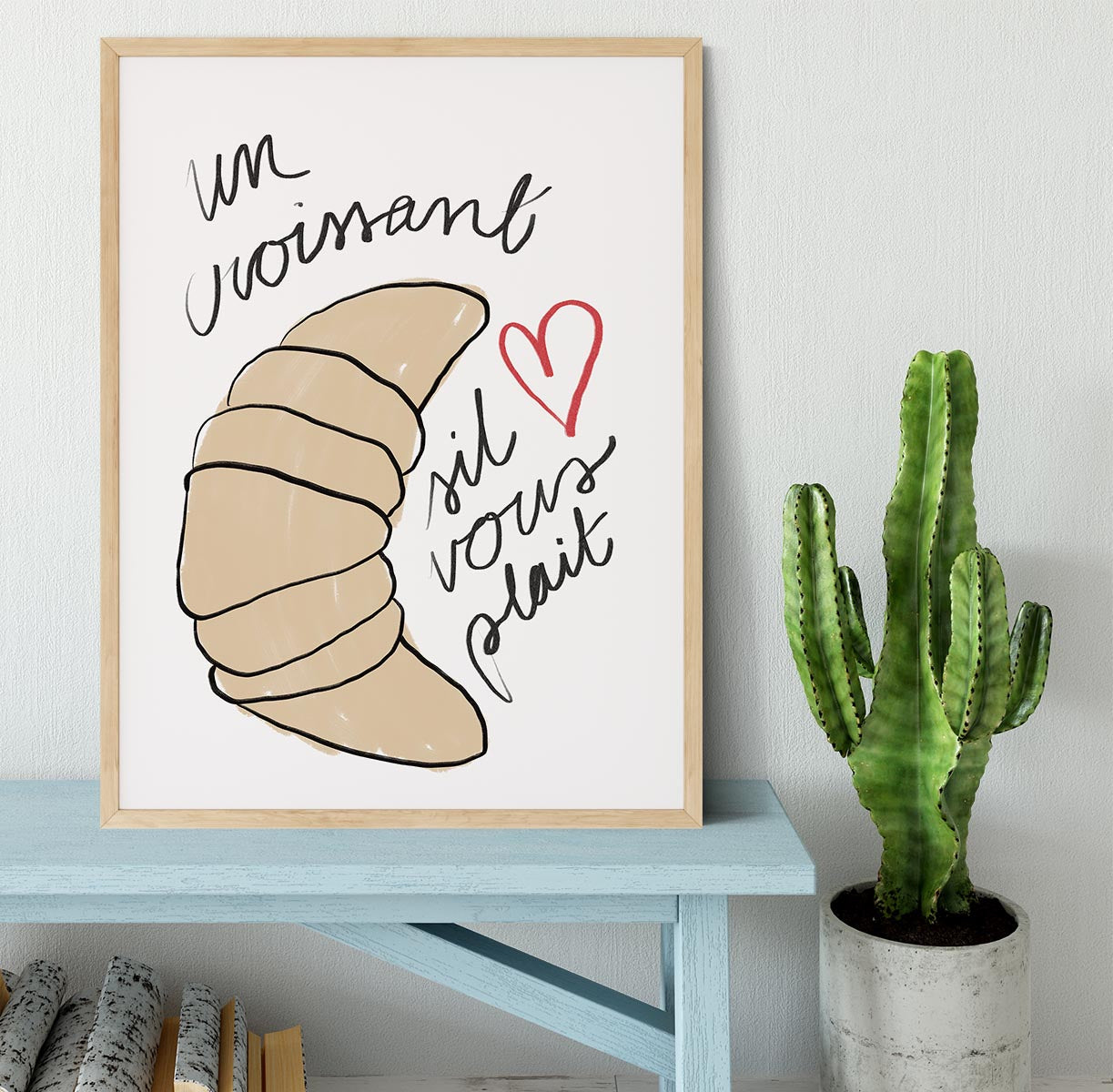 Un Croissant Framed Print - Canvas Art Rocks - 4