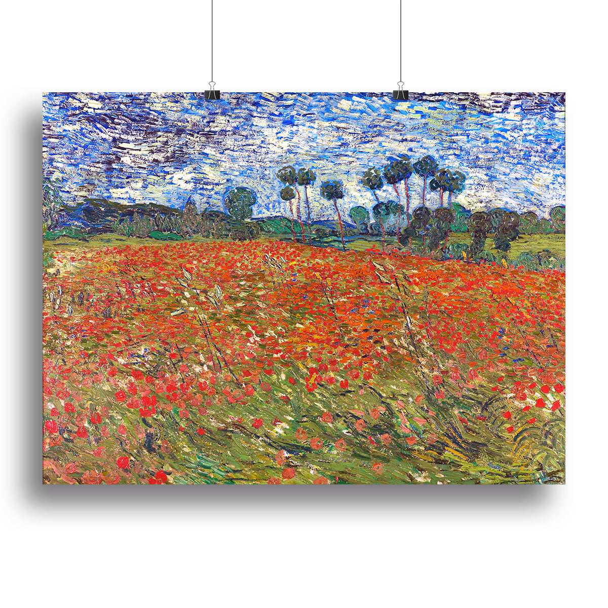 Van Gogh Poppies Field Poster - Unframed
