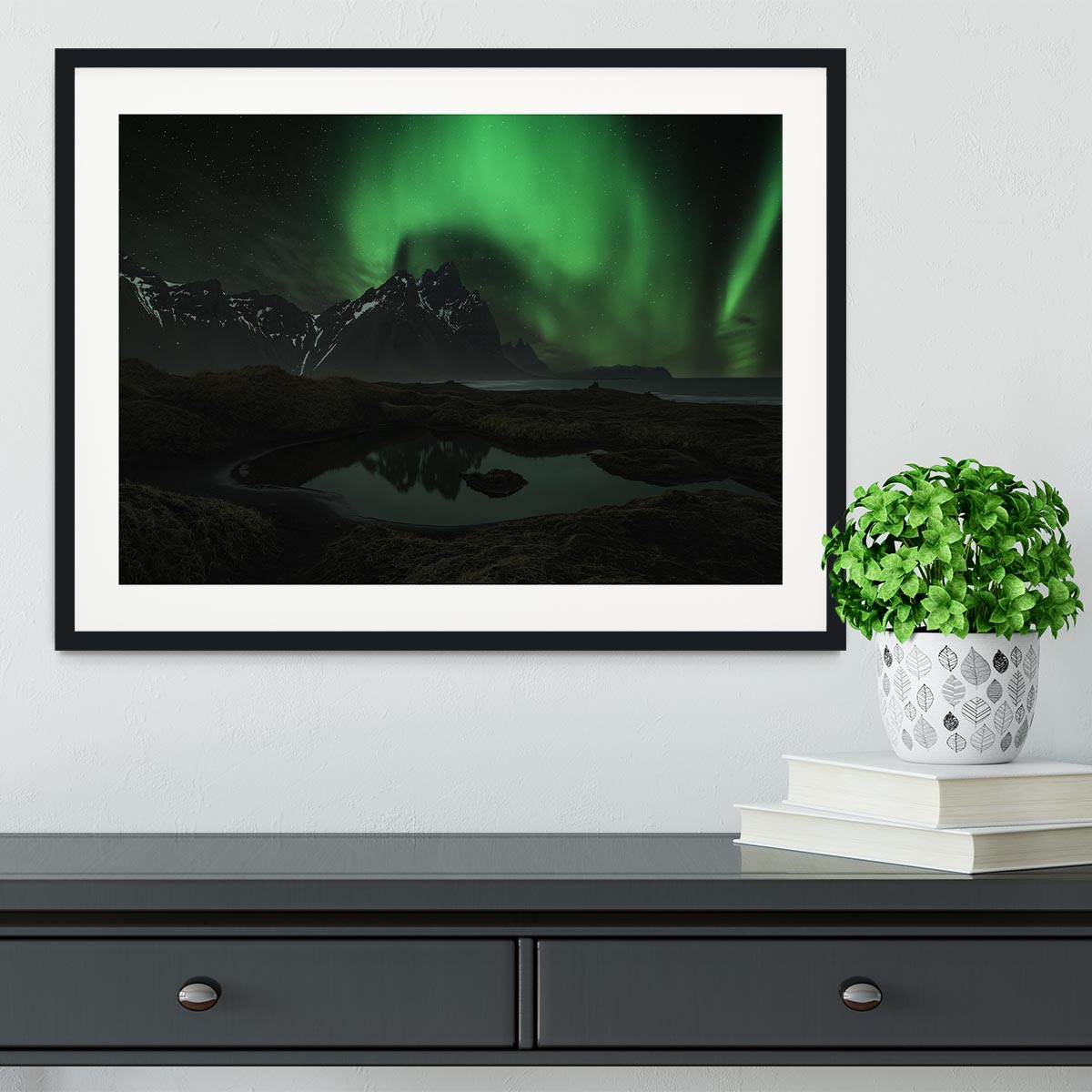 Vesturhorn Framed Print - Canvas Art Rocks - 1