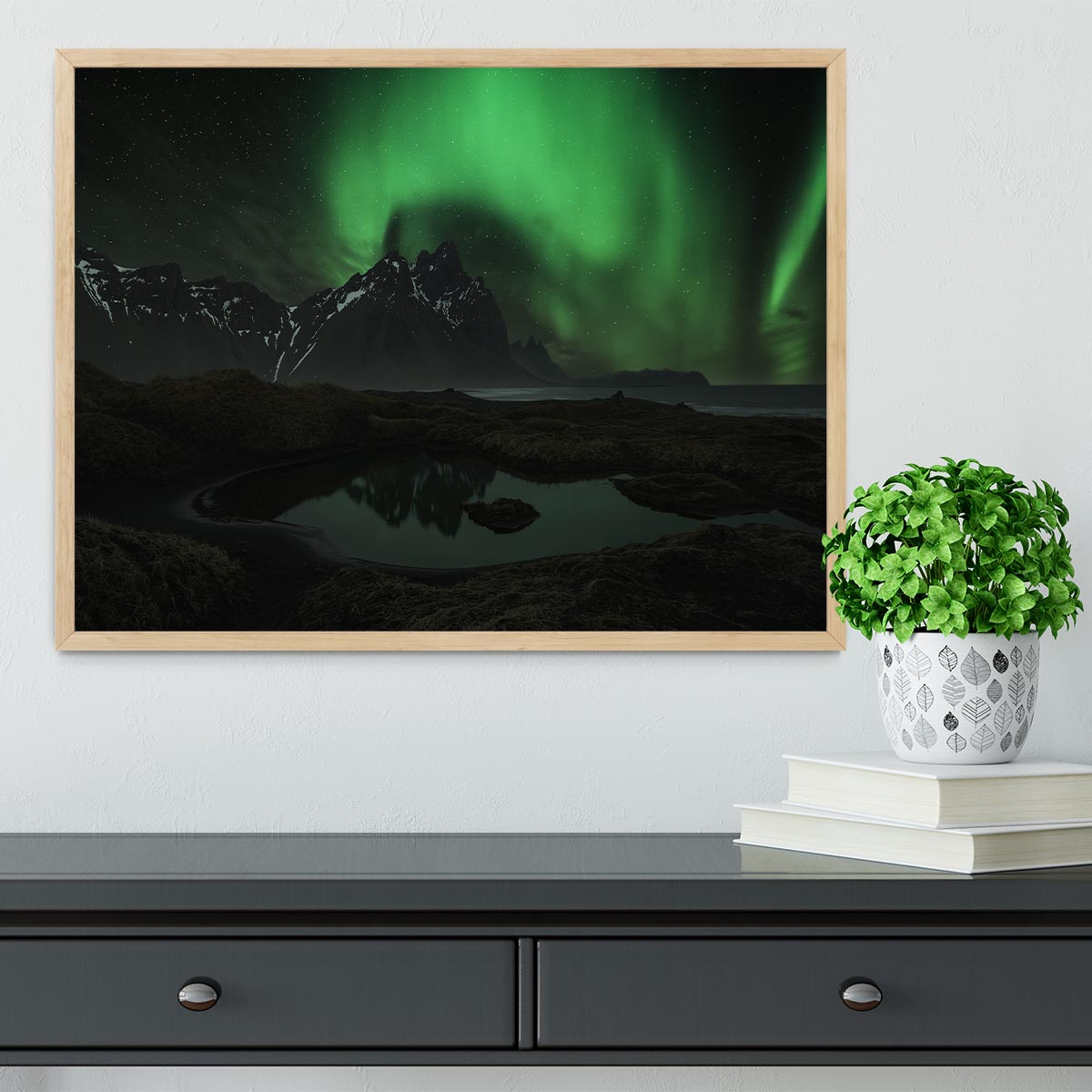 Vesturhorn Framed Print - Canvas Art Rocks - 4