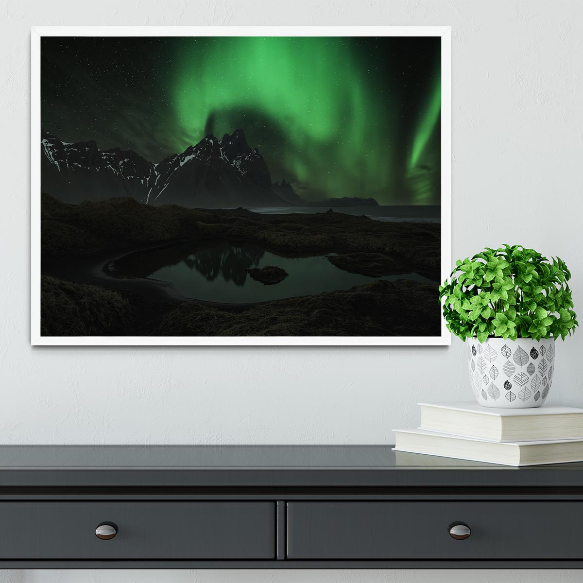 Vesturhorn Framed Print - Canvas Art Rocks -6