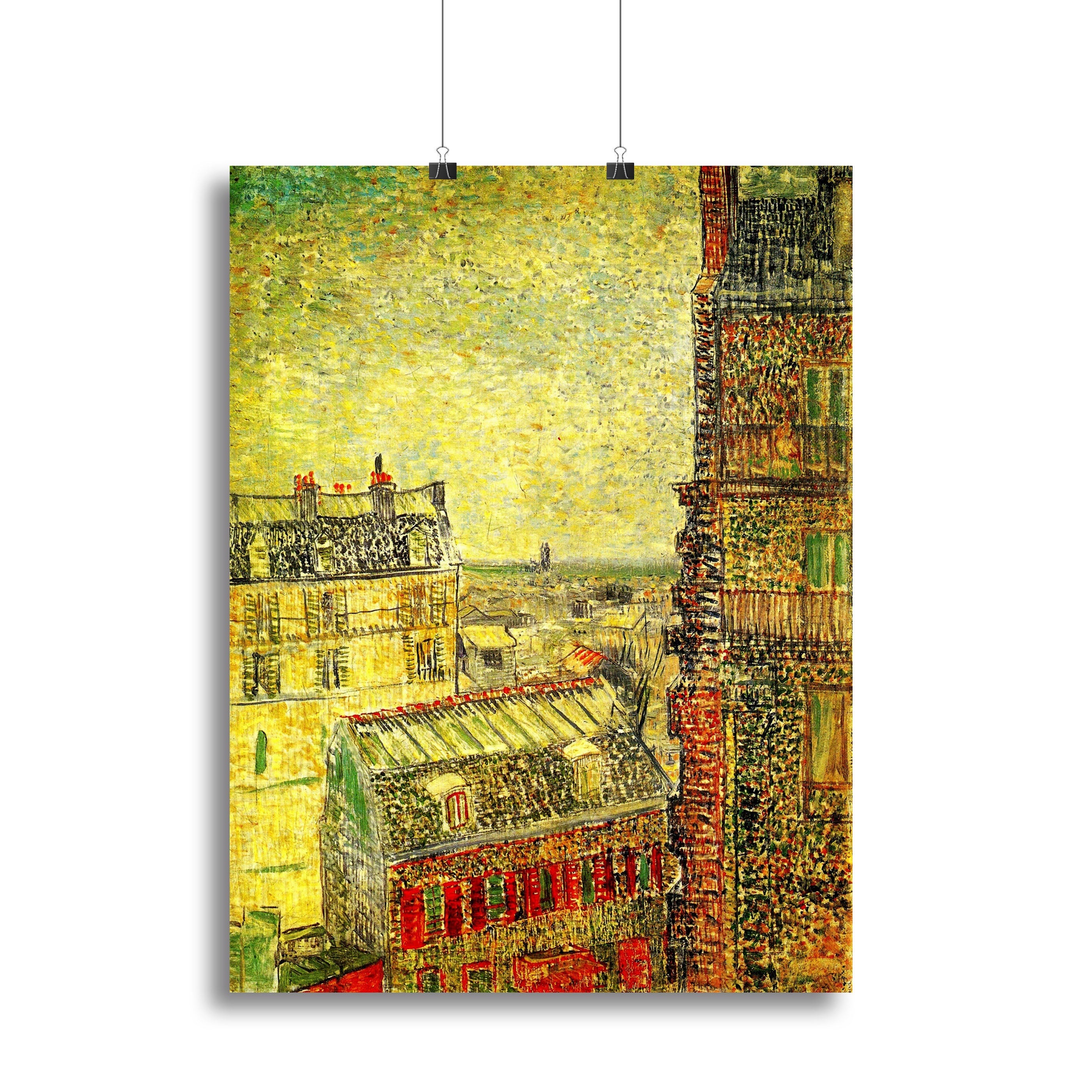 View of Paris from Vincent s Room in the Rue Lepic by Van Gogh Poster - Unframed