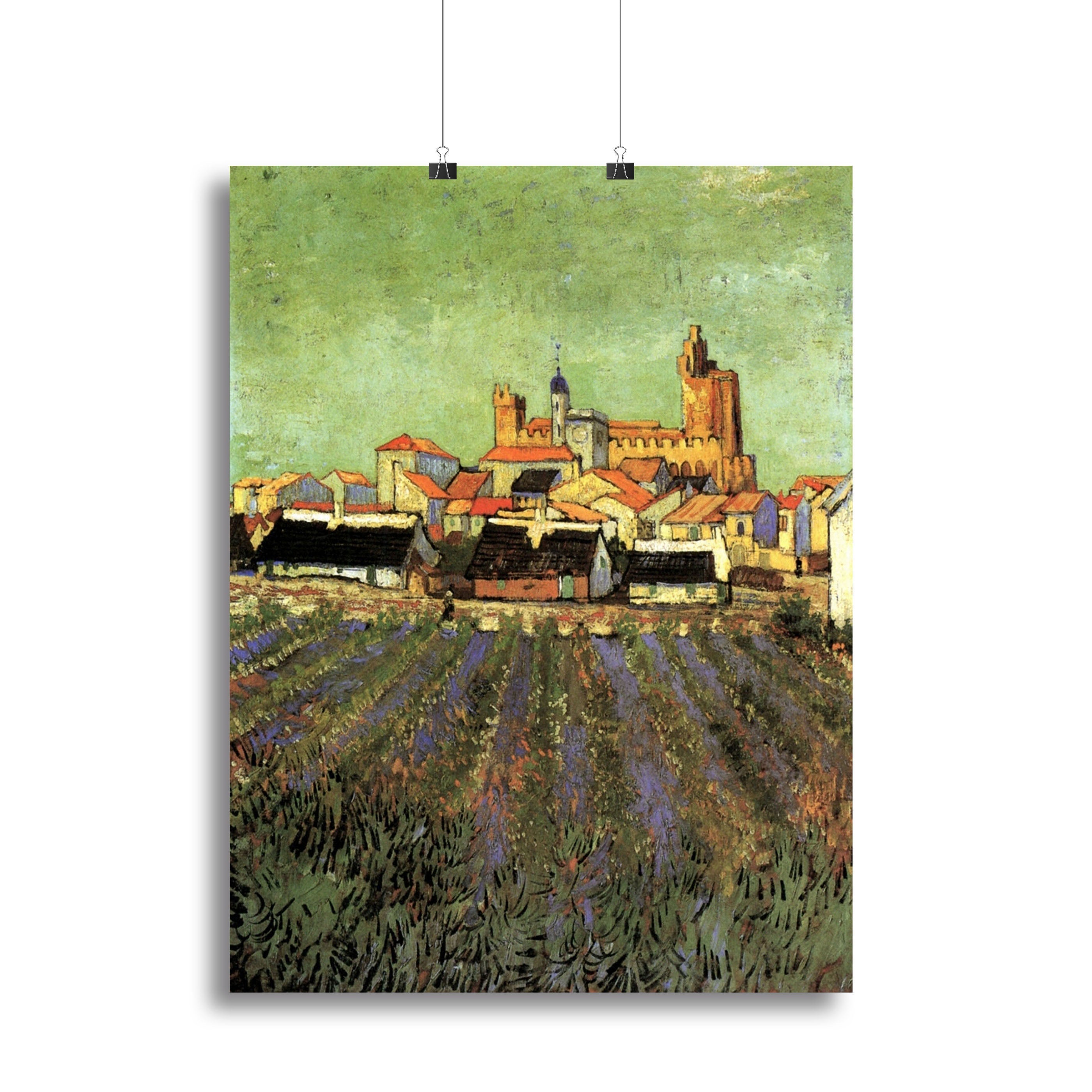 View of Saintes-Maries by Van Gogh Poster - Unframed