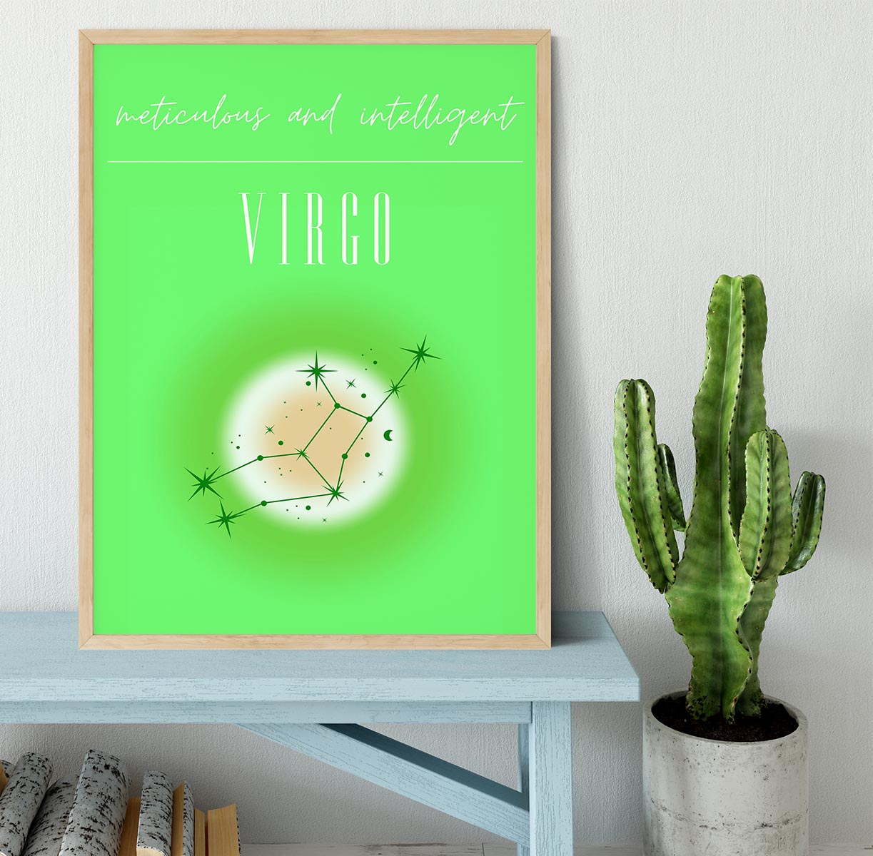 Virgo Zodiac Enlightenment Print Framed Print - Canvas Art Rocks - 4