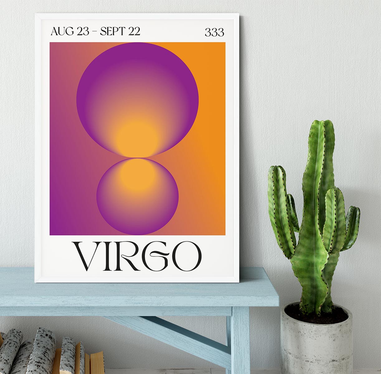 Virgo Zodiac Radiant Print Framed Print - Canvas Art Rocks -6