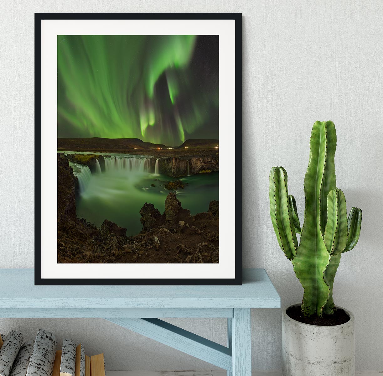 Waterfall of Gods Framed Print - Canvas Art Rocks - 1