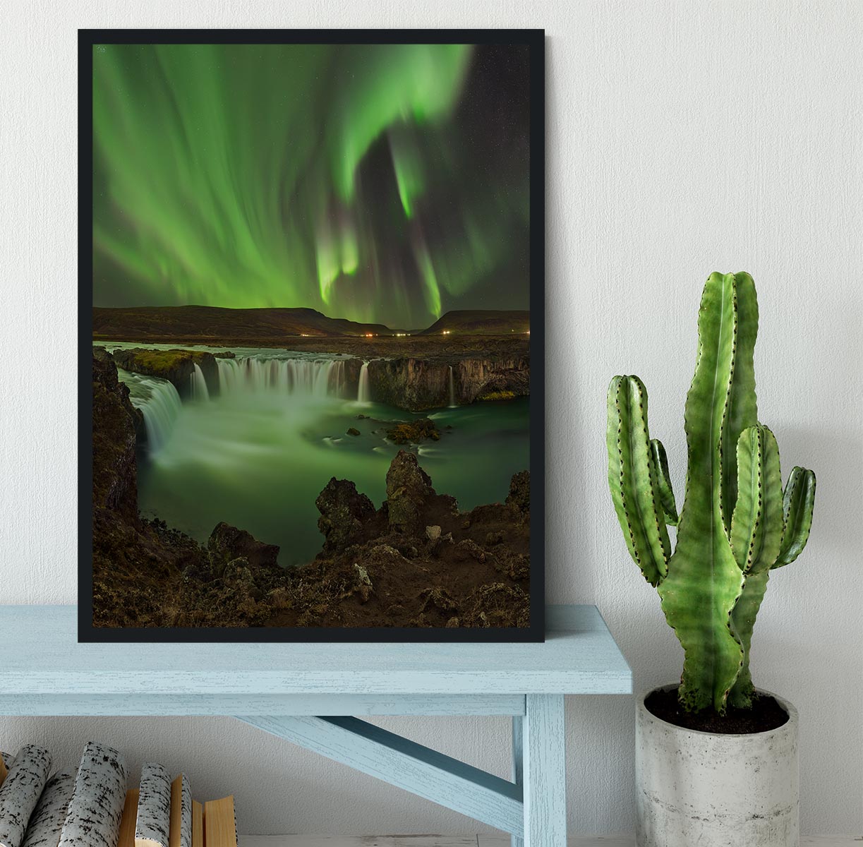 Waterfall of Gods Framed Print - Canvas Art Rocks - 2