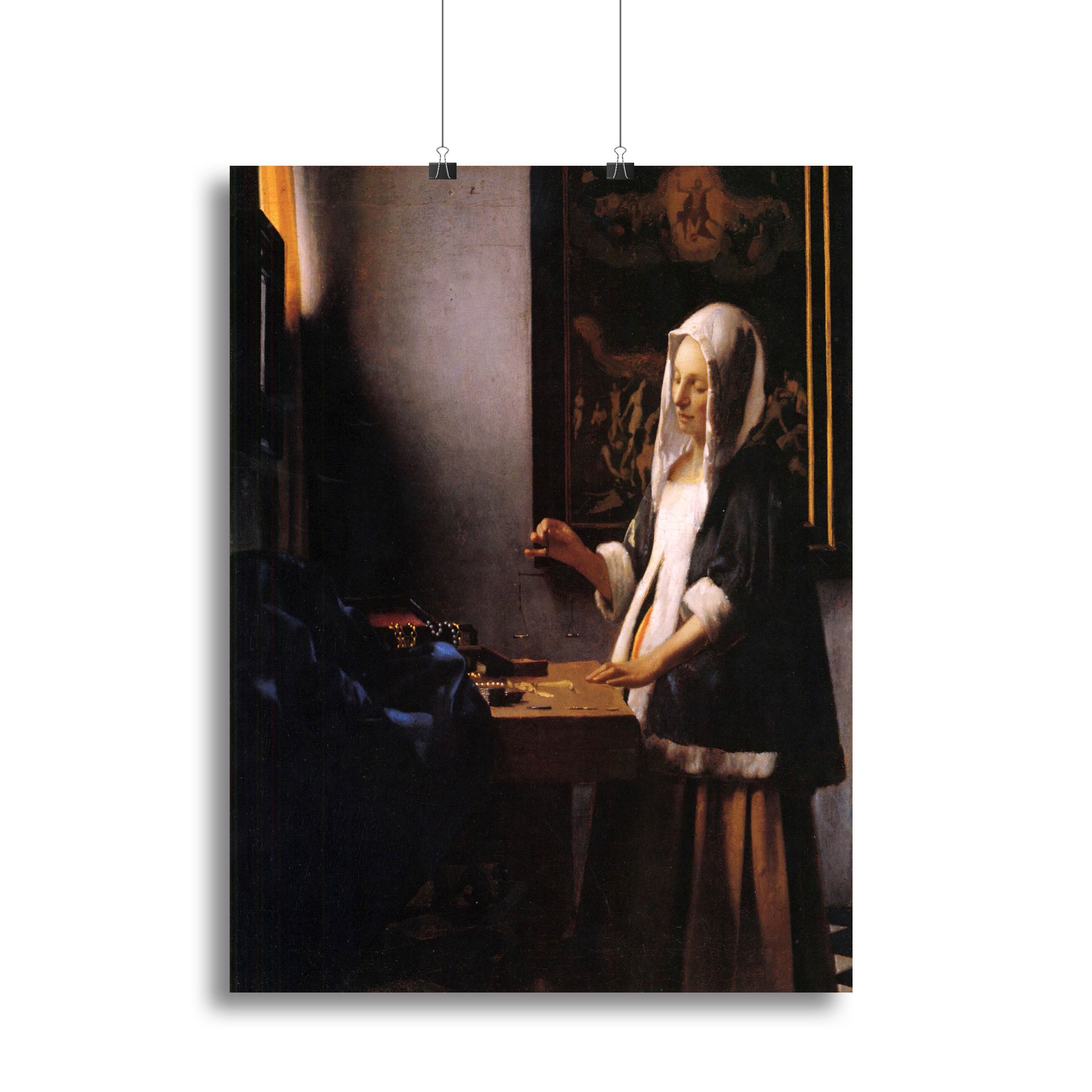 Weights by Vermeer Poster - Unframed