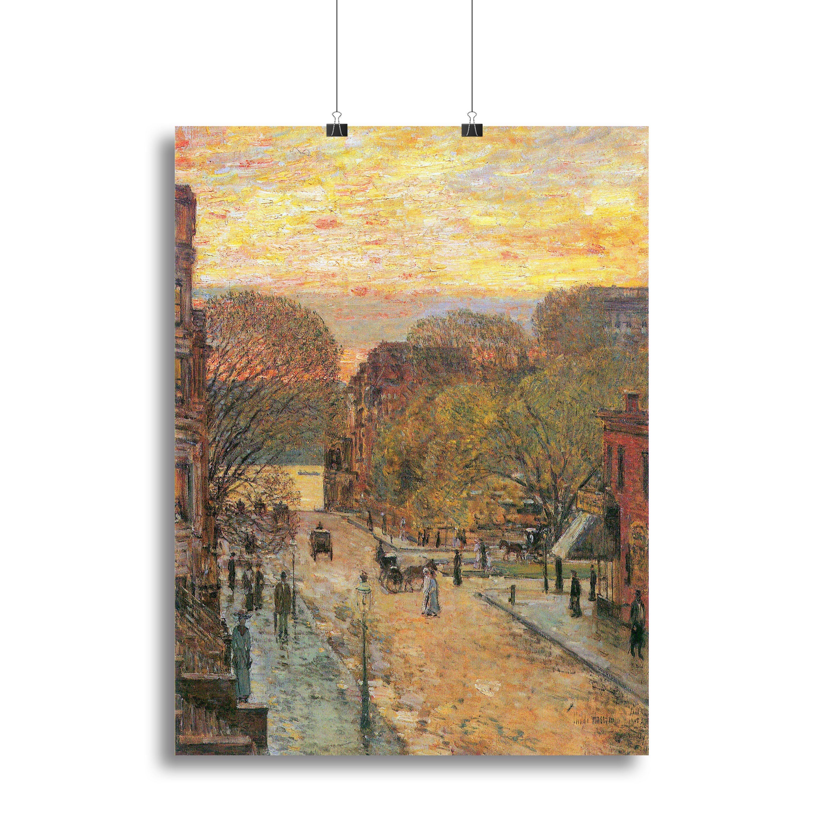 West 78th Street in Spring by Hassam Poster - Unframed