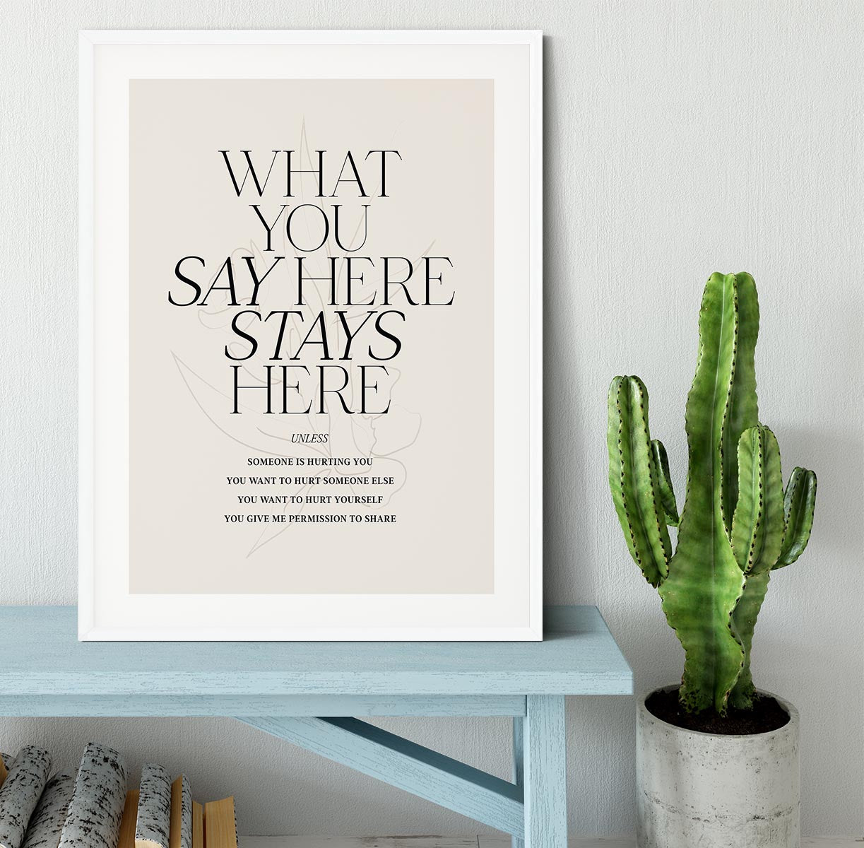 What You Say Here Framed Print - Canvas Art Rocks - 5