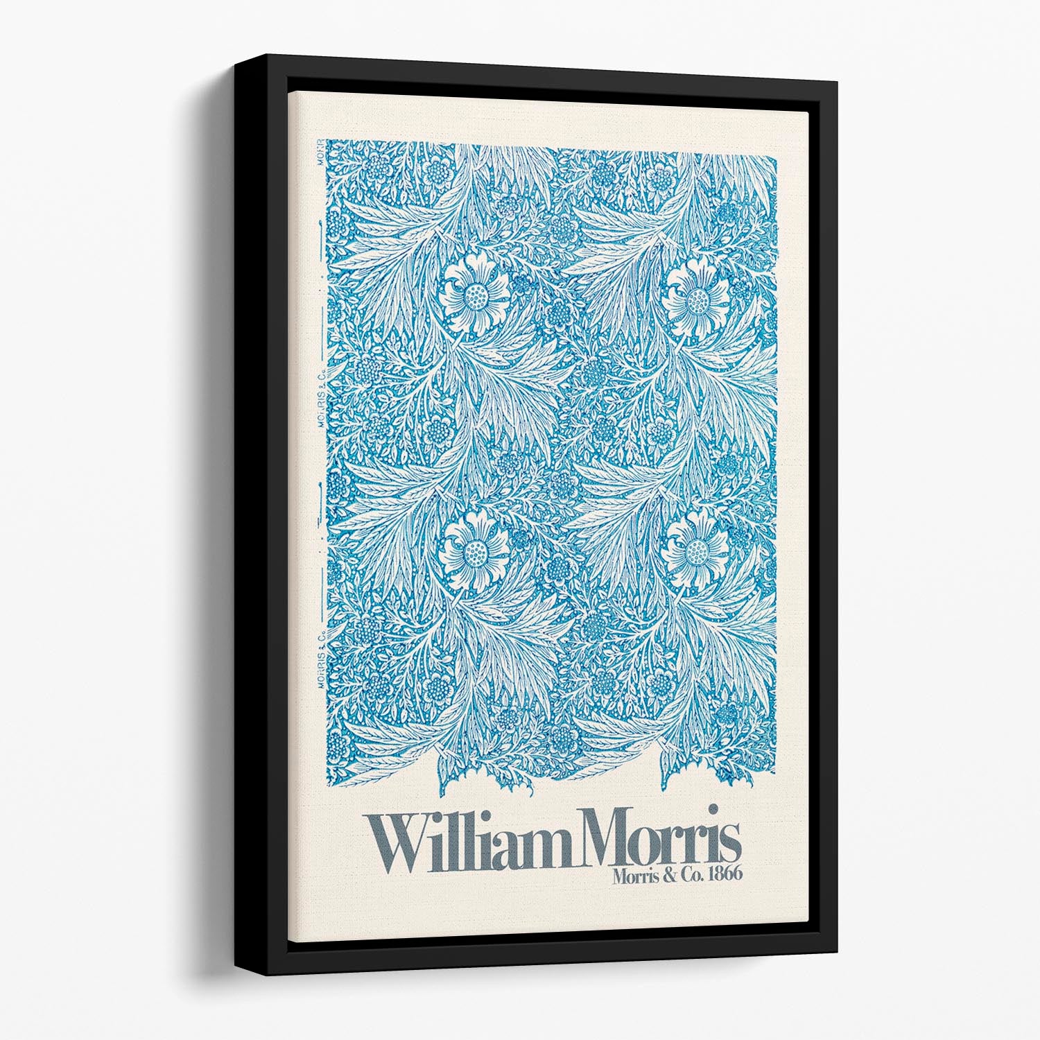 William Morris Marigold  Floating Framed Canvas