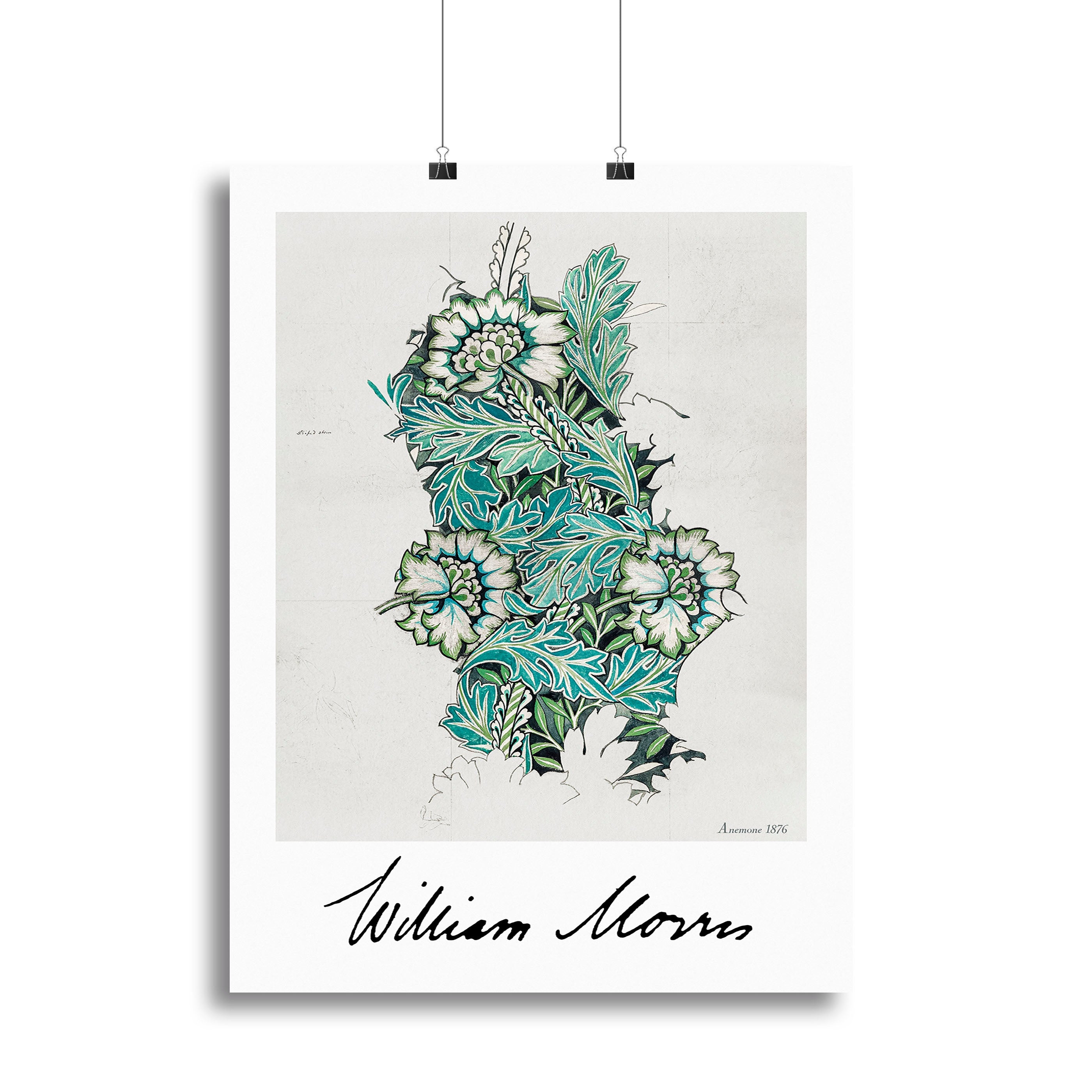 William Morris Anemone Poster - Unframed