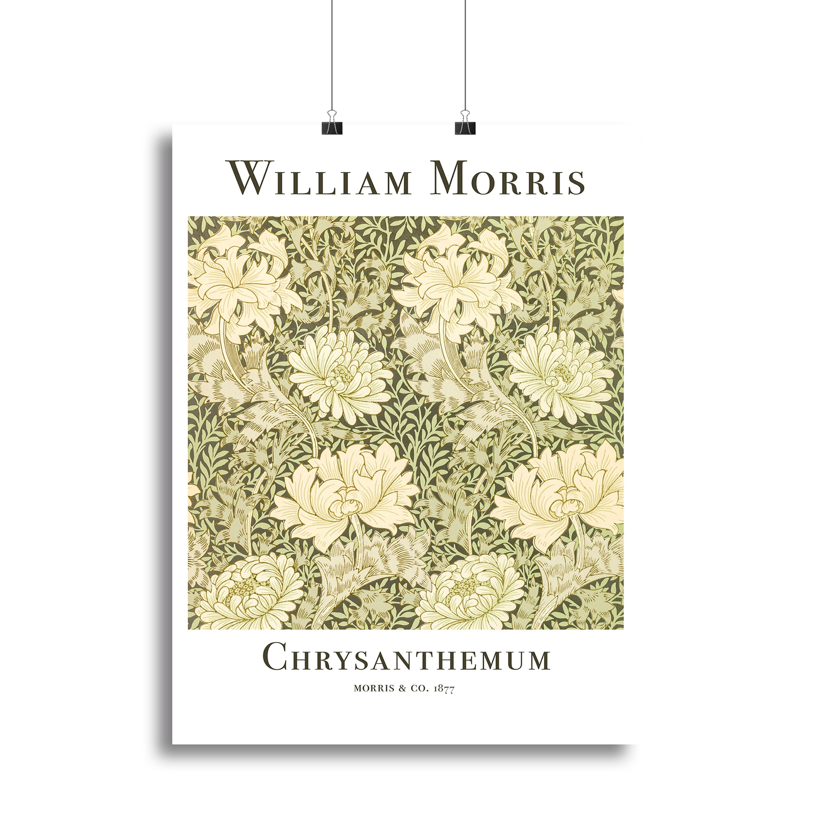 William Morris Chrysanthemum Poster - Unframed