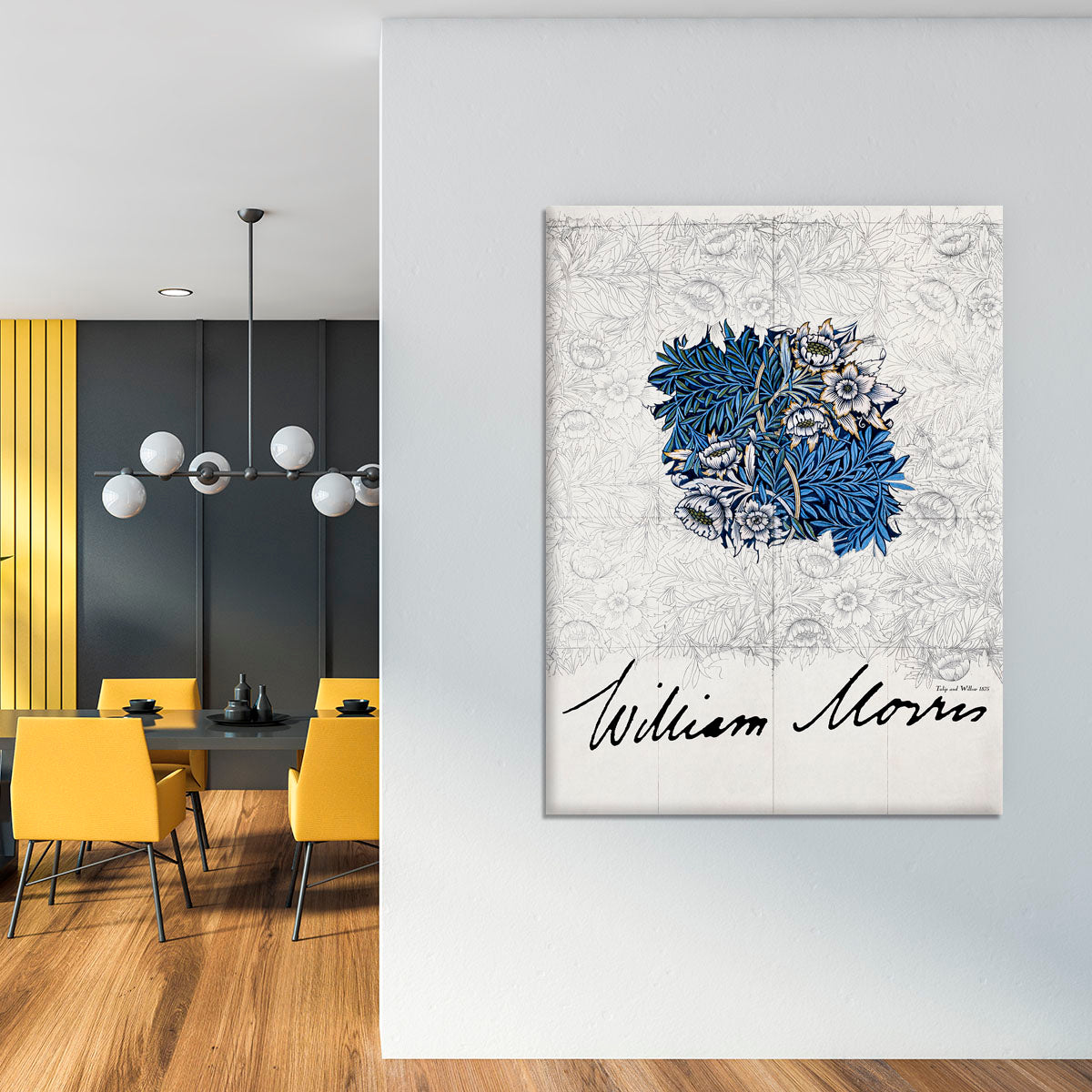 William Morris Tulip and Willow Canvas Print or Poster - Canvas Art Rocks - 4