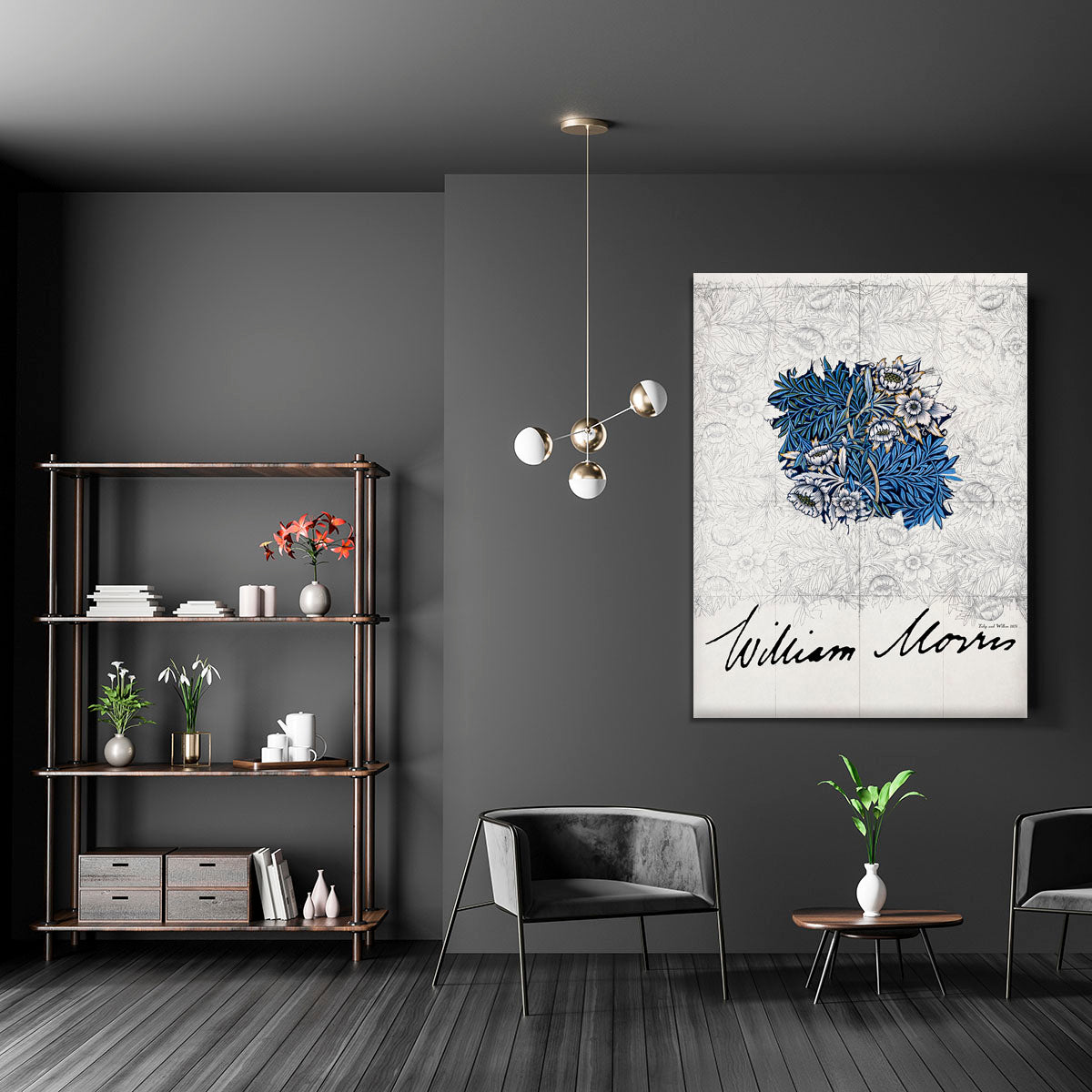 William Morris Tulip and Willow Canvas Print or Poster - Canvas Art Rocks - 5