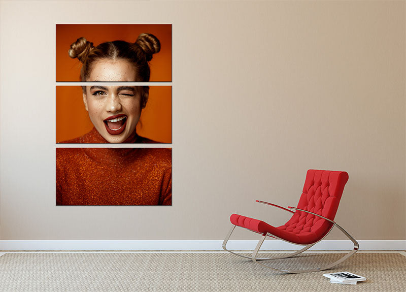 Winky 3 Split Panel Canvas Print - 1x - 2