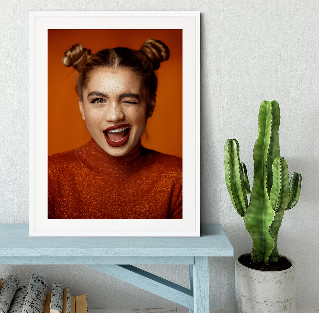 Winky Framed Print - 1x - 5