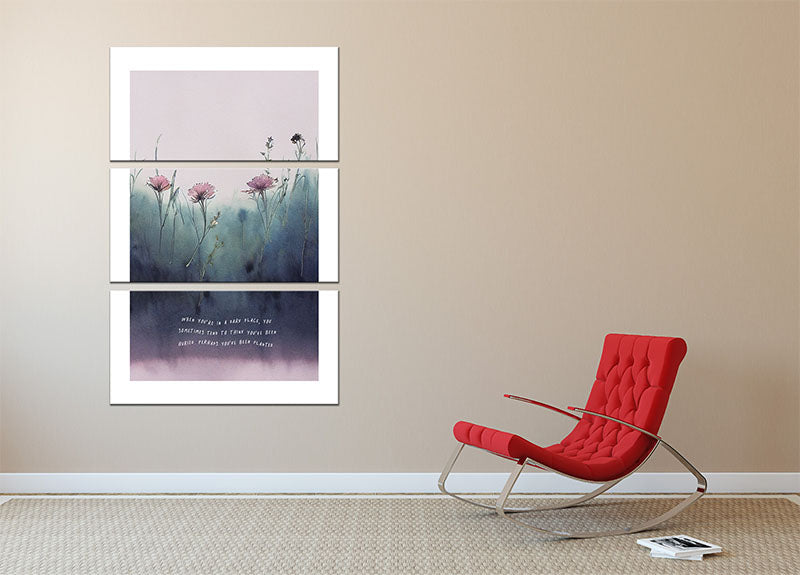 You Are Planted 3 Split Panel Canvas Print - Canvas Art Rocks - 2