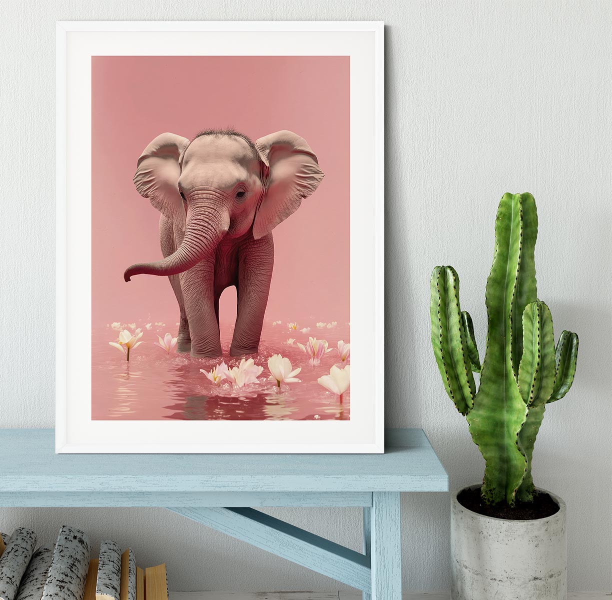 Young Elephant Framed Print - 1x - 5