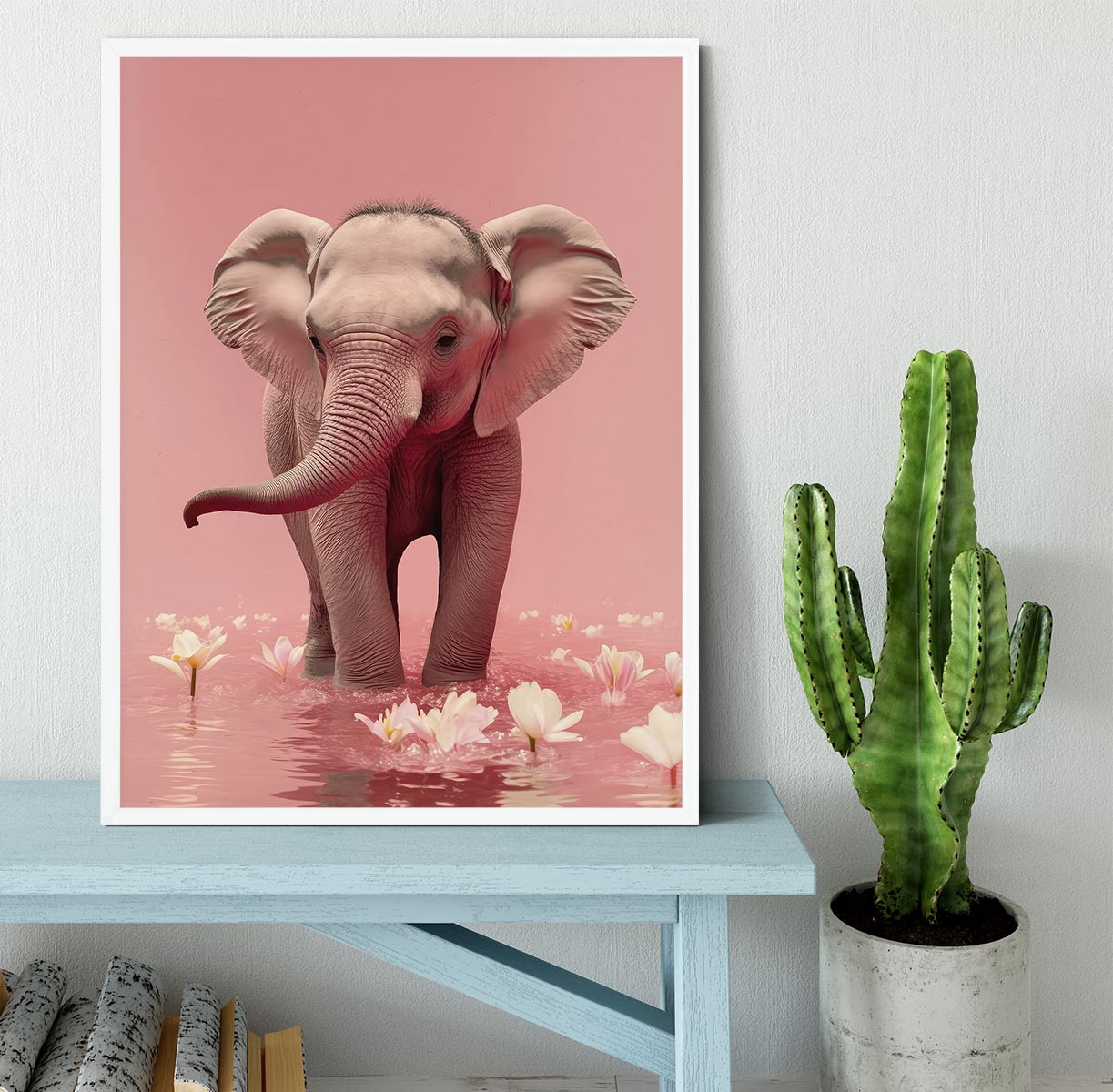 Young Elephant Framed Print - 1x -6