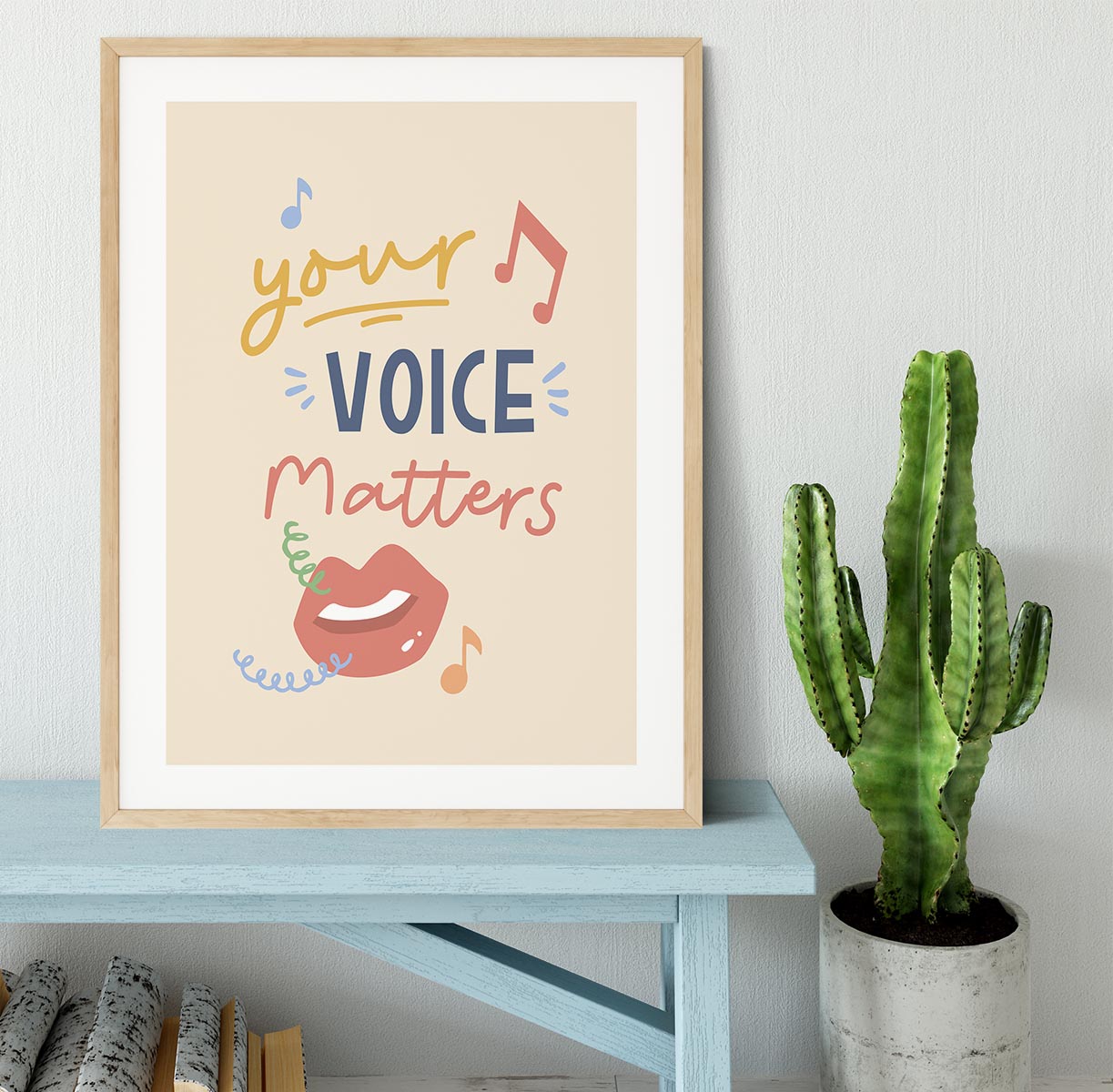 Your Voice Matters Framed Print - Canvas Art Rocks - 3