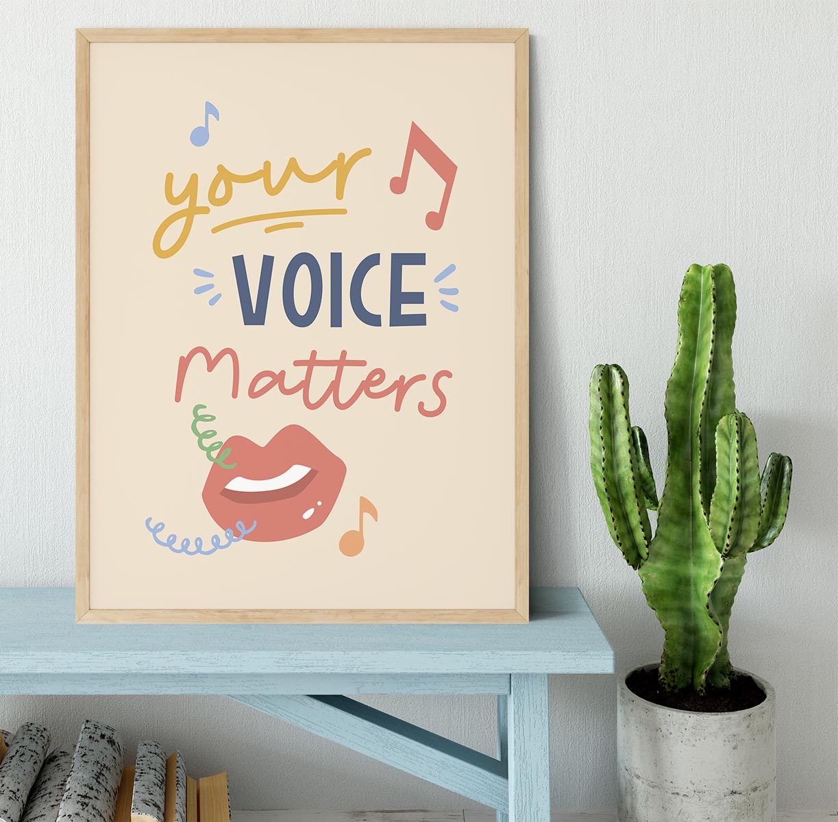 Your Voice Matters Framed Print - Canvas Art Rocks - 4