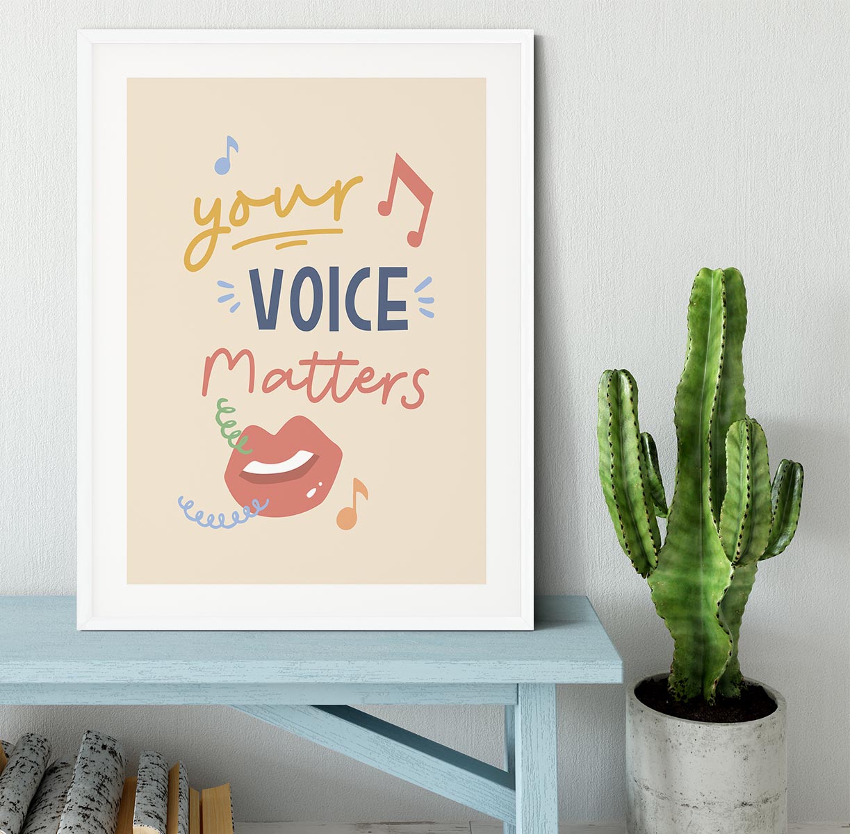 Your Voice Matters Framed Print - Canvas Art Rocks - 5