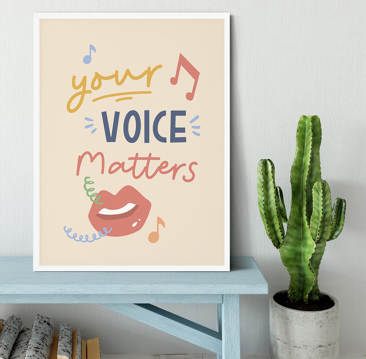 Your Voice Matters Framed Print - Canvas Art Rocks -6