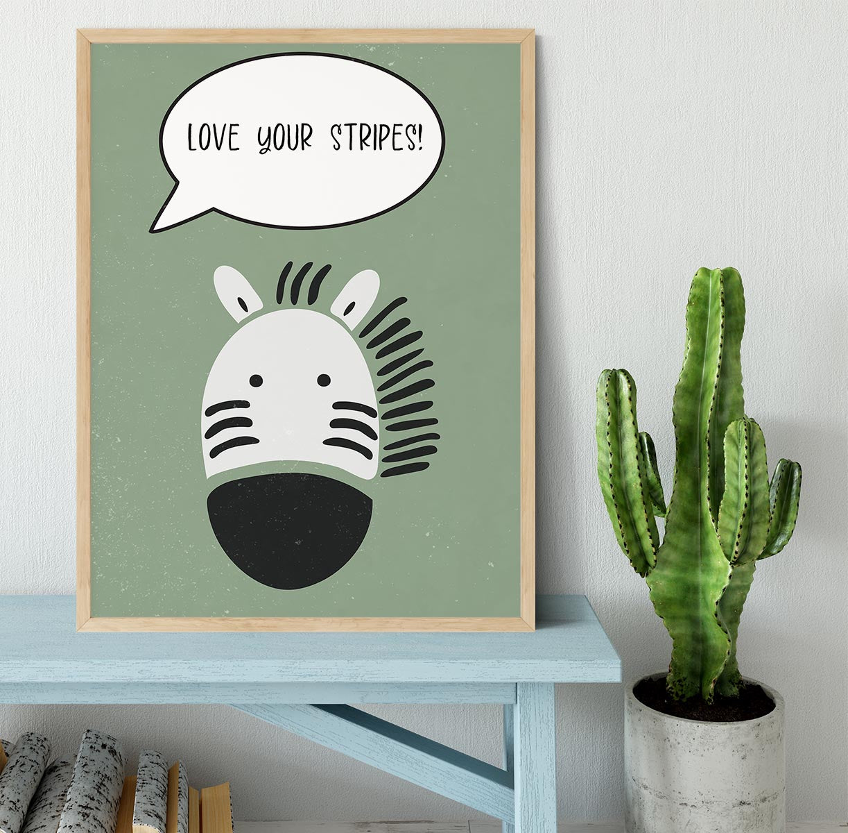 Zebra nursery print Framed Print - 1x - 4