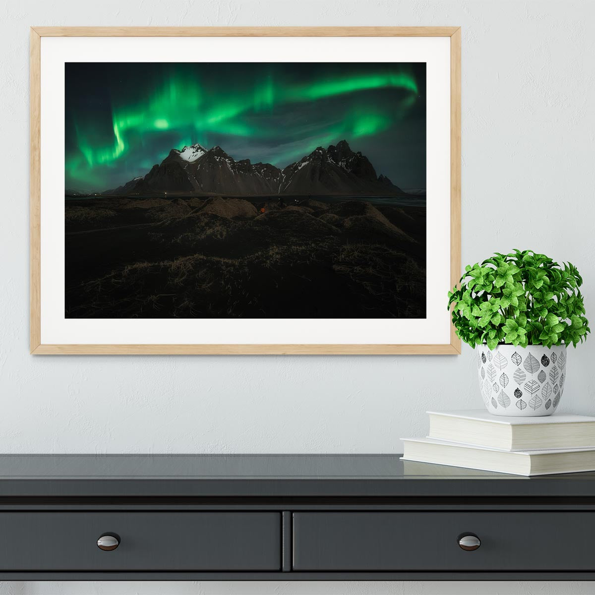 aurora borealis Framed Print - Canvas Art Rocks - 3