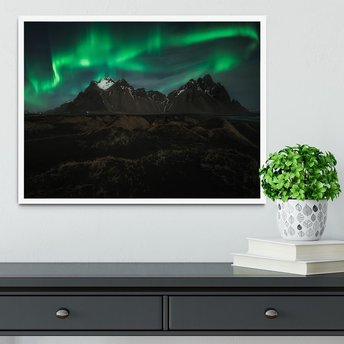 aurora borealis Framed Print - Canvas Art Rocks -6