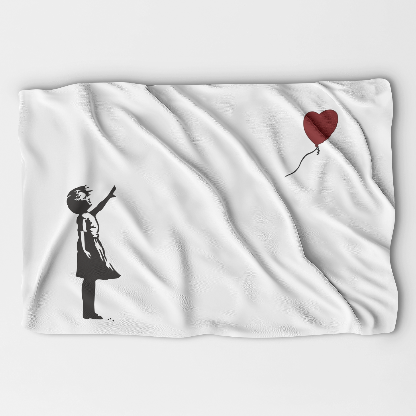 Banksy Balloon Heart Girl Blanket