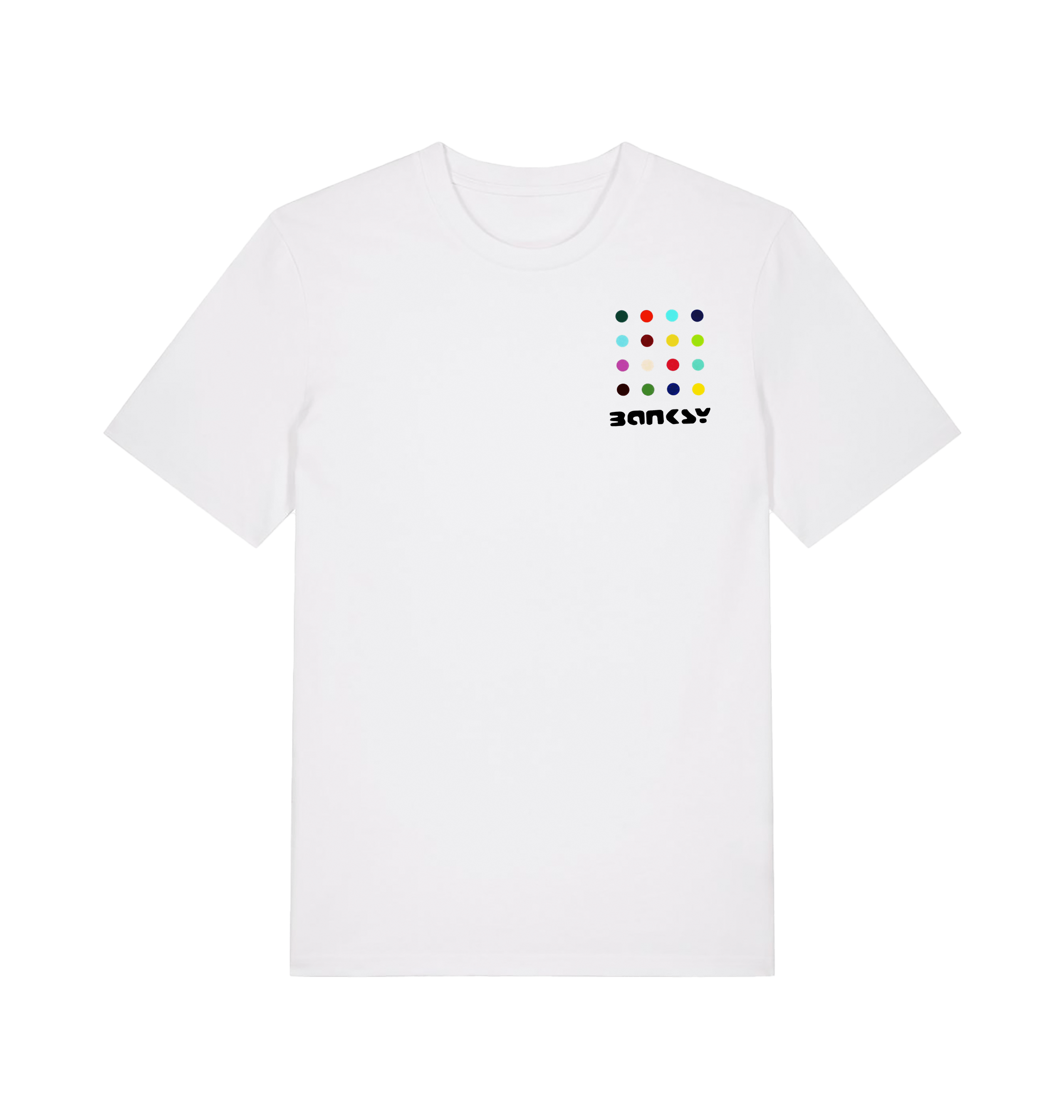 White Printed T-shirt Front