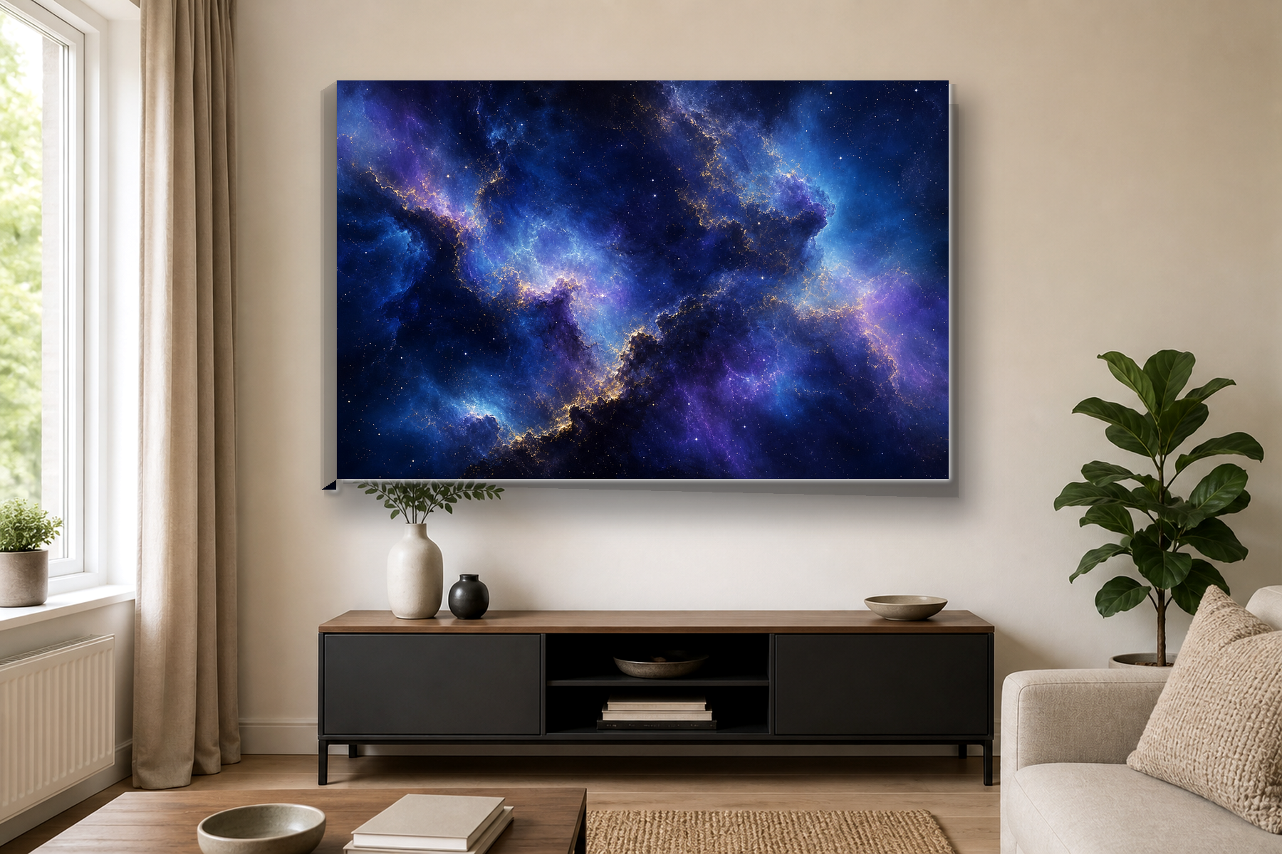 Deep Space Nebula Canvas Print