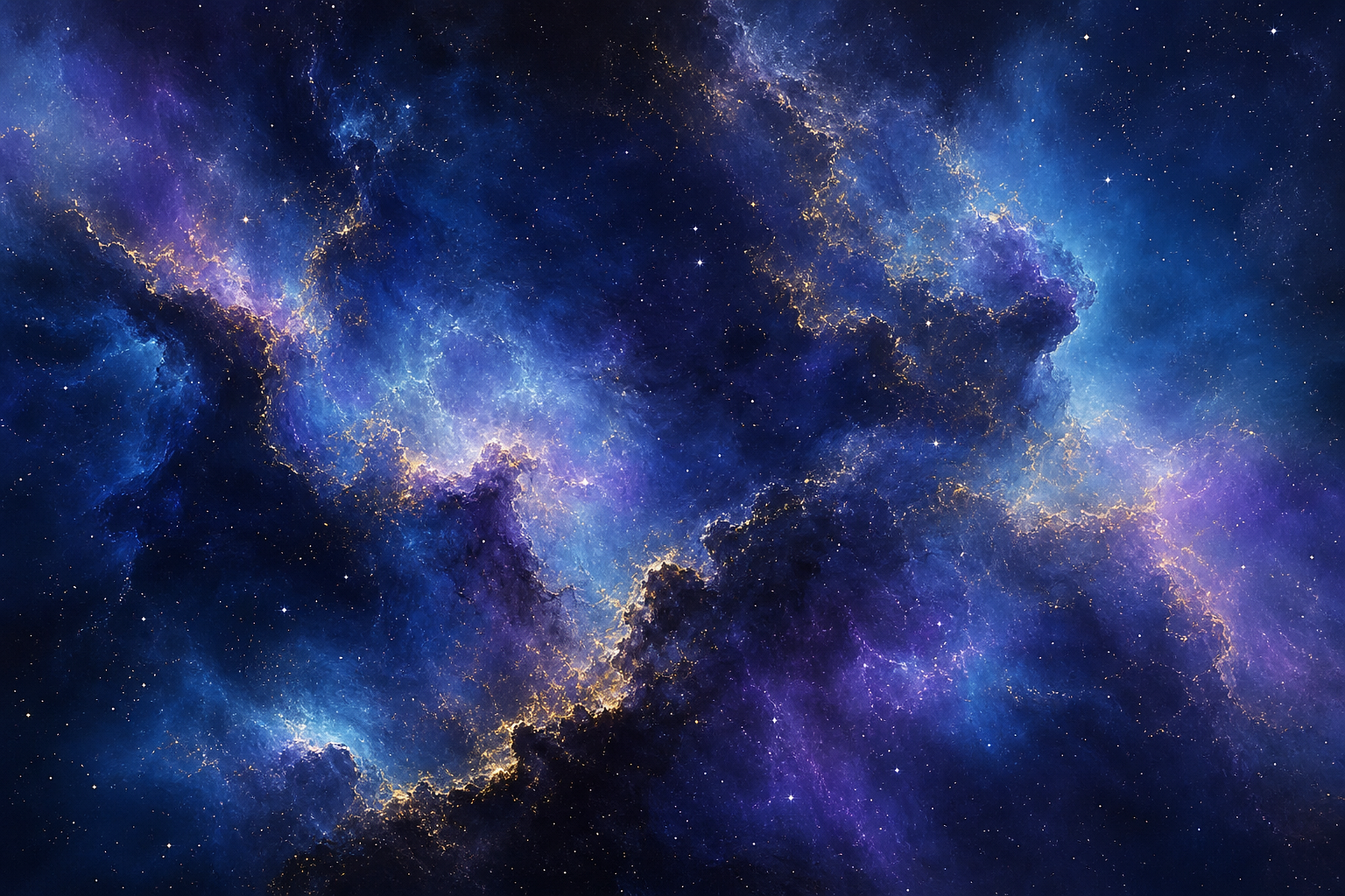 Deep Space Nebula Floating Framed Canvas