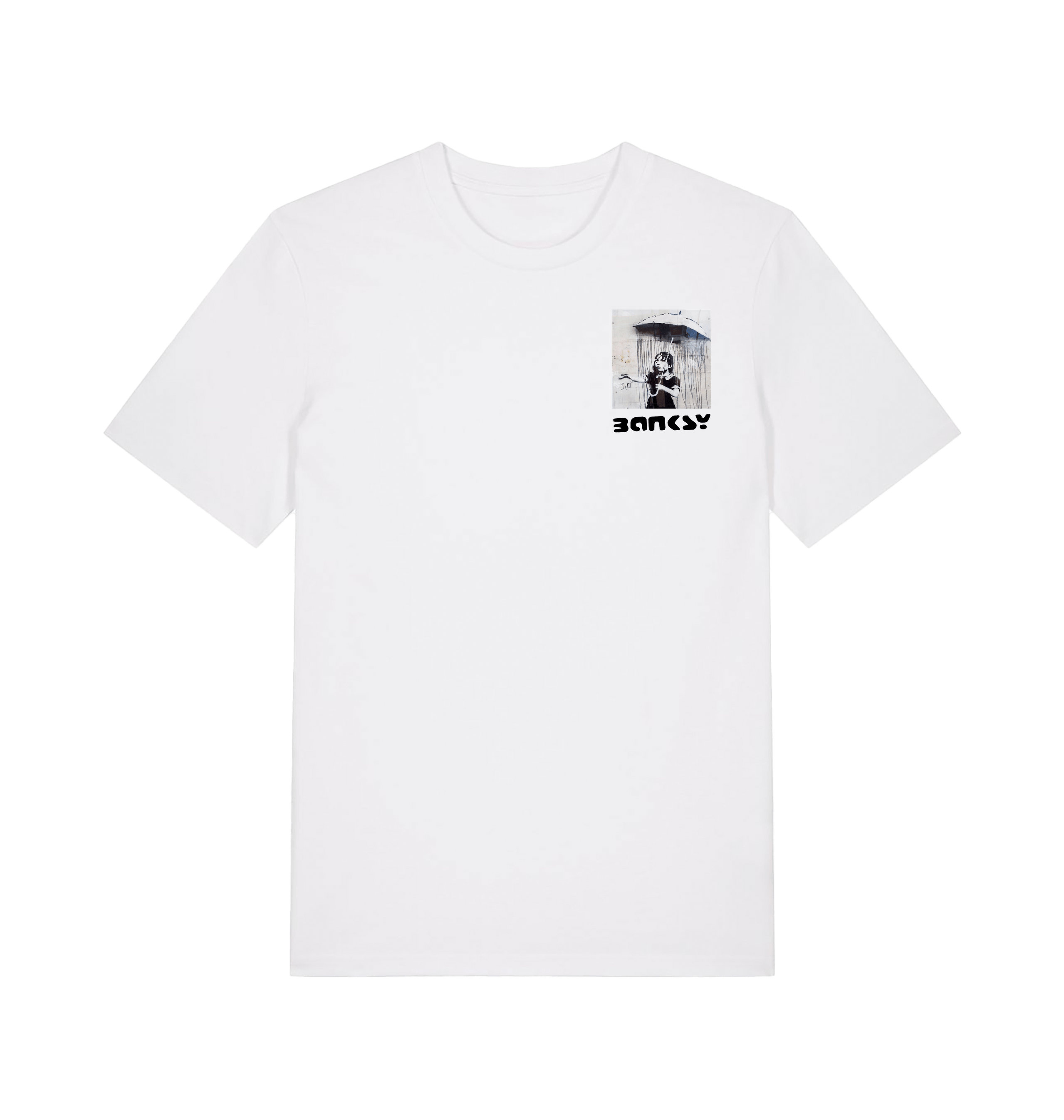 White Printed T-shirt Front