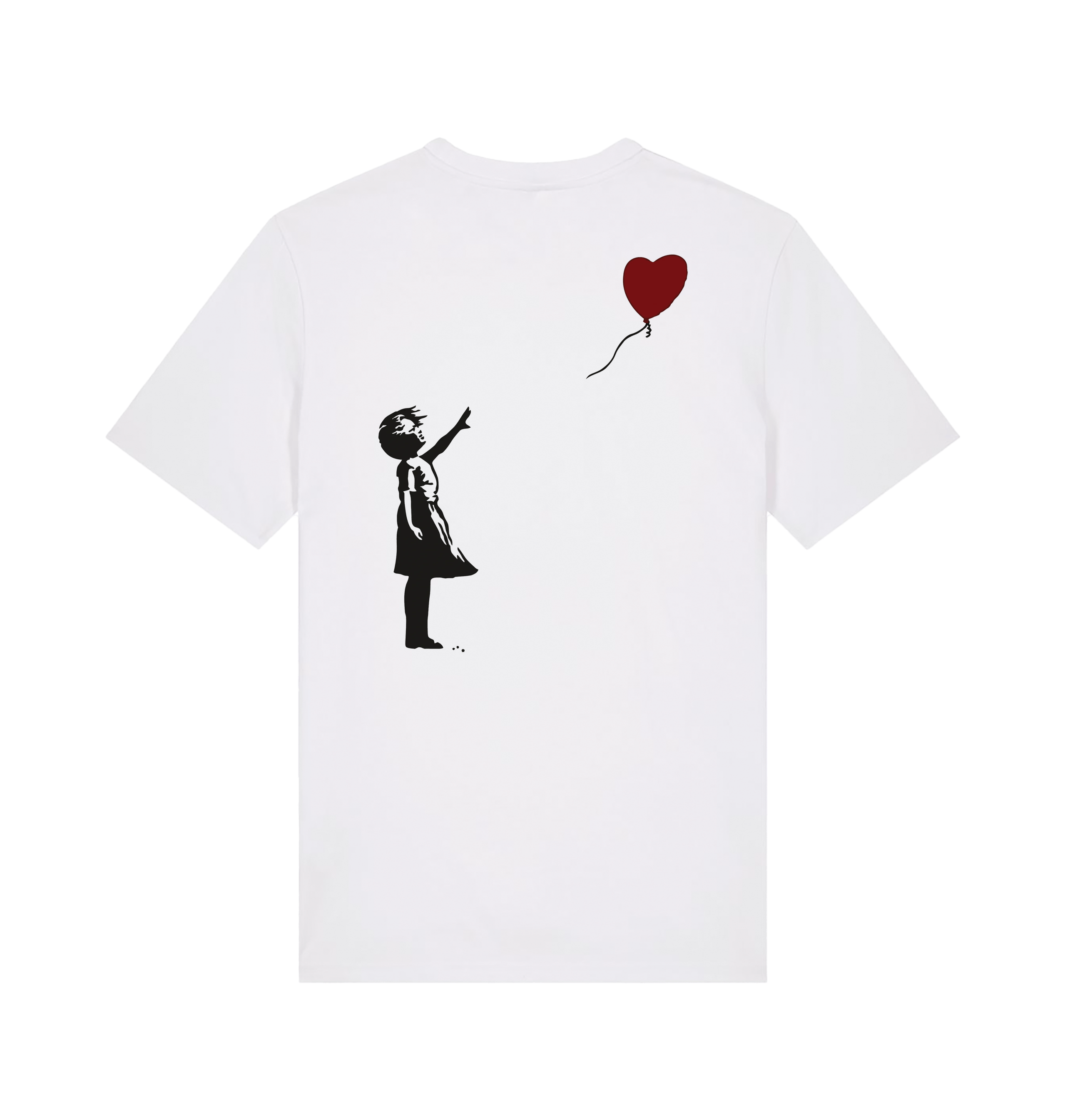 White Printed T-shirt Back