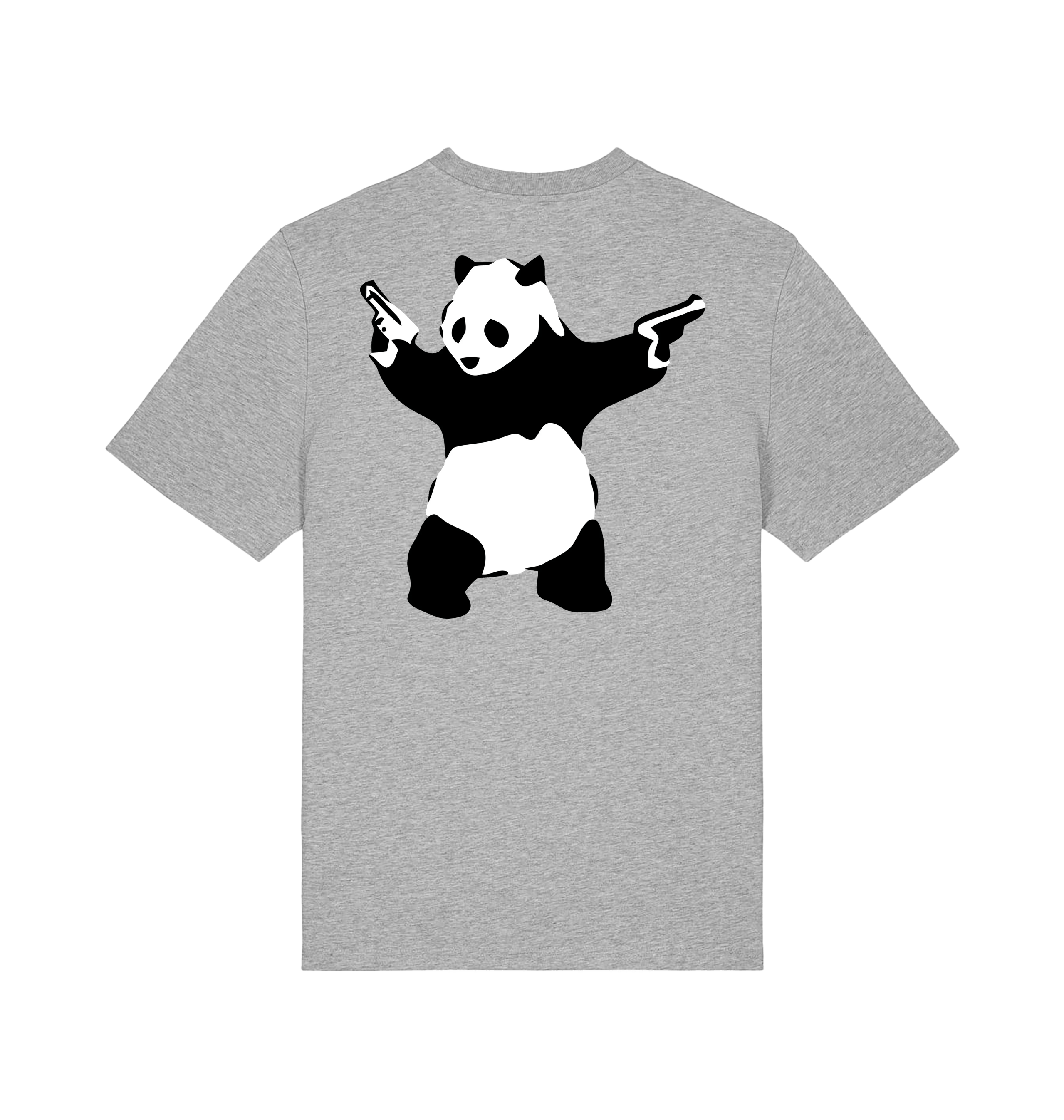 Heather Grey Printed T-shirt Back