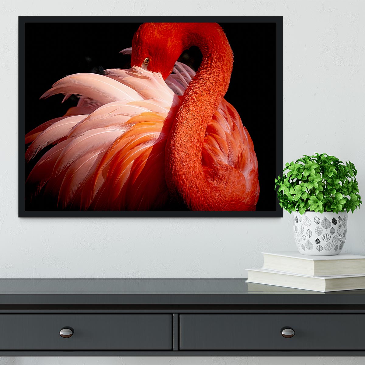 flamingo Framed Print - 1x - 2