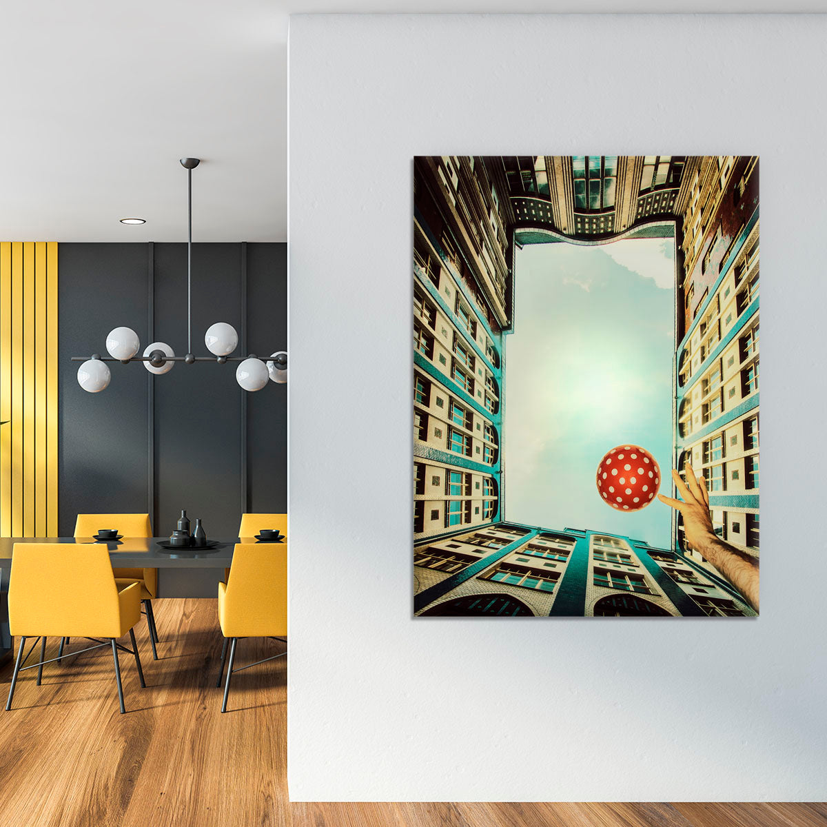 play it polka dot Canvas Print or Poster - 1x - 4