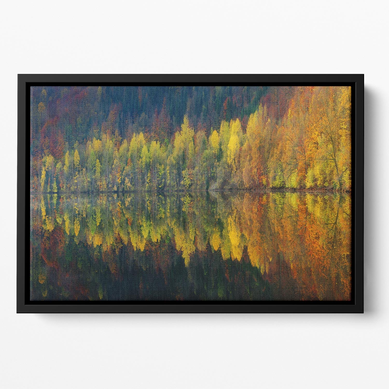 Autumnal Silence Floating Framed Canvas - Canvas Art Rocks - 2