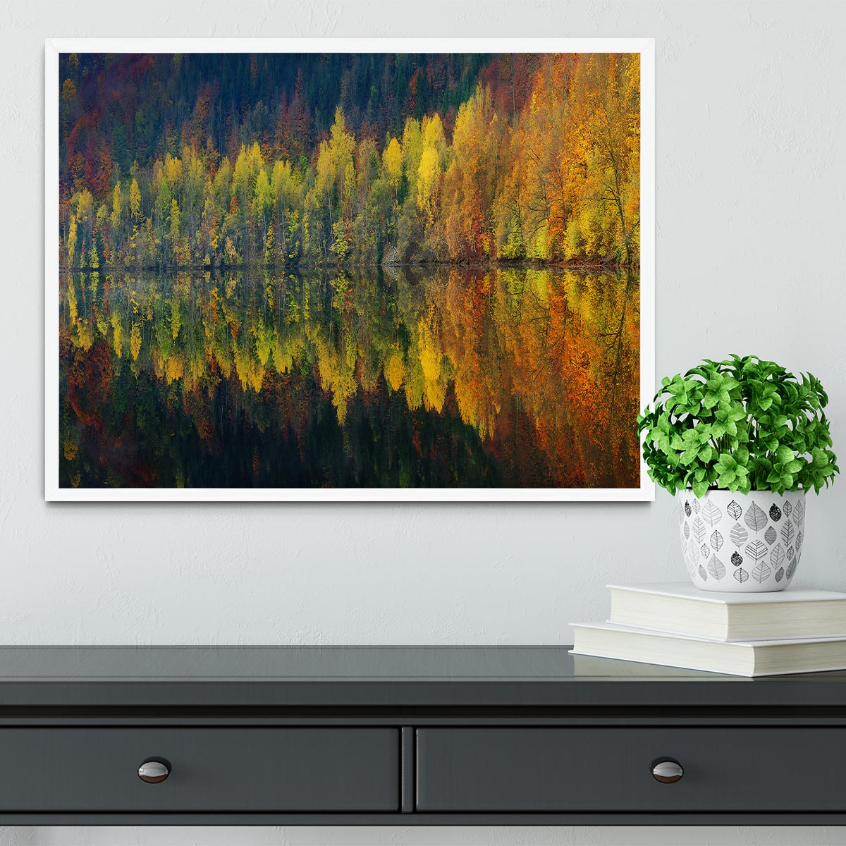 Autumnal Silence Framed Print - Canvas Art Rocks -6